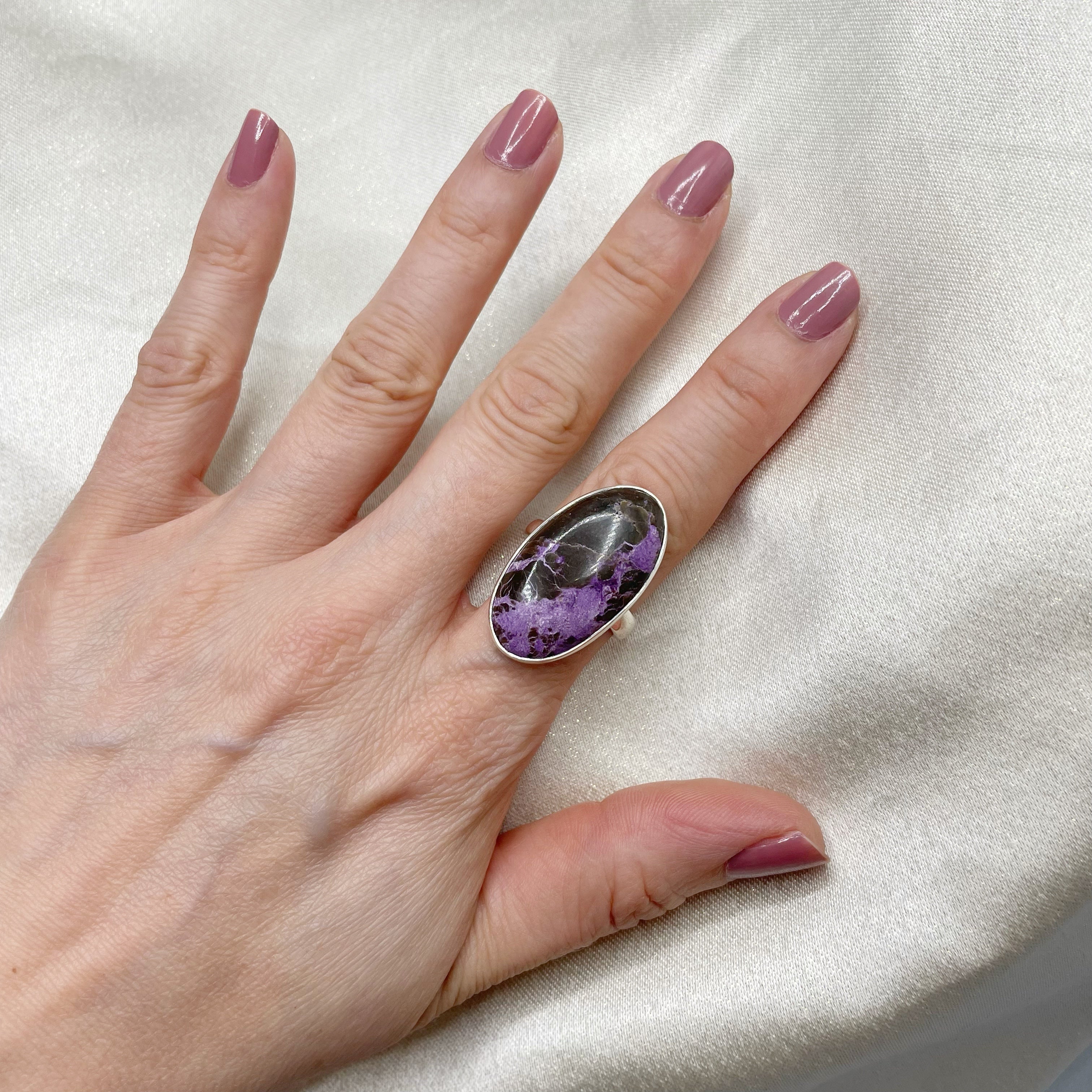 Anello Purpurite e Argento 925