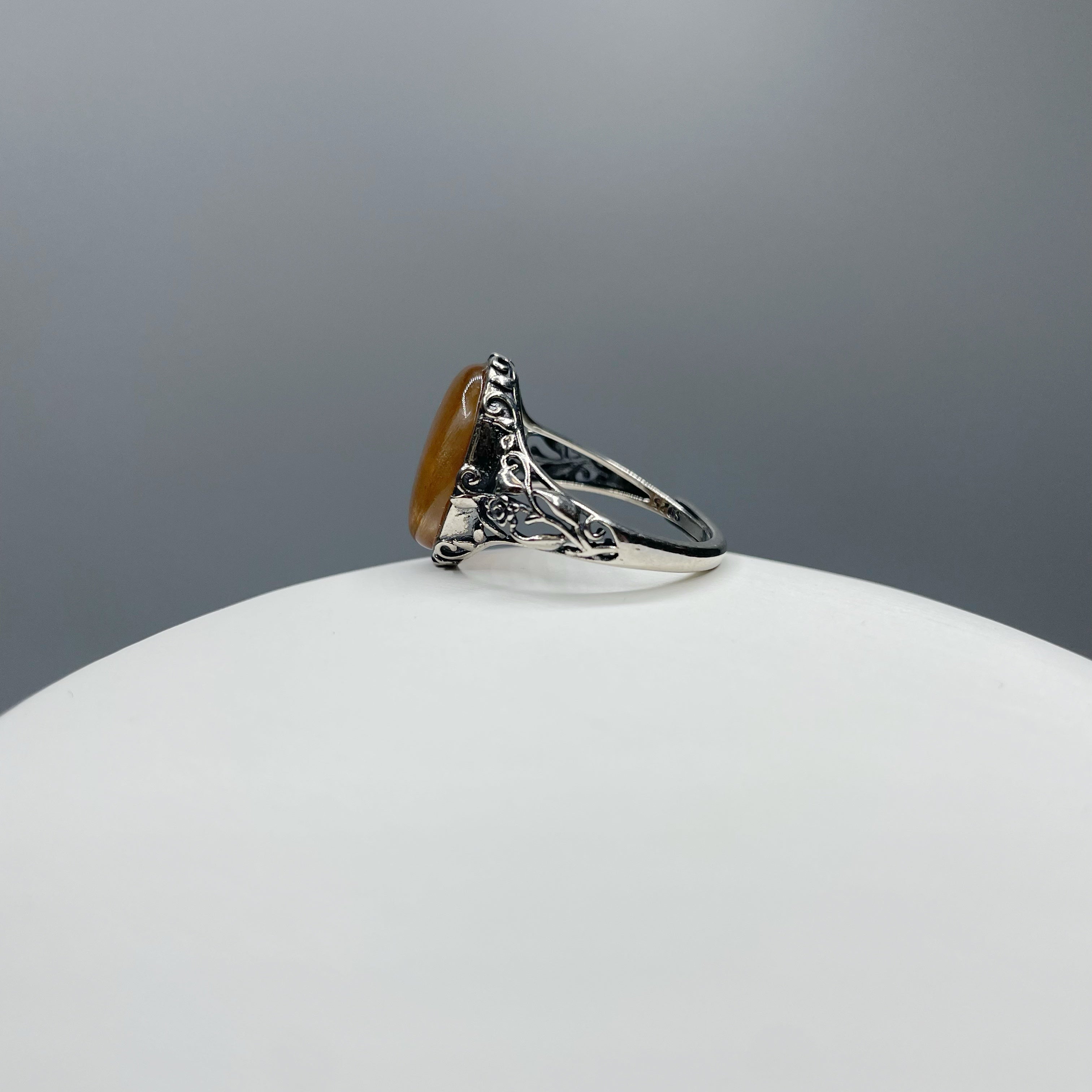 Anello Pietra del Sole e Argento 925