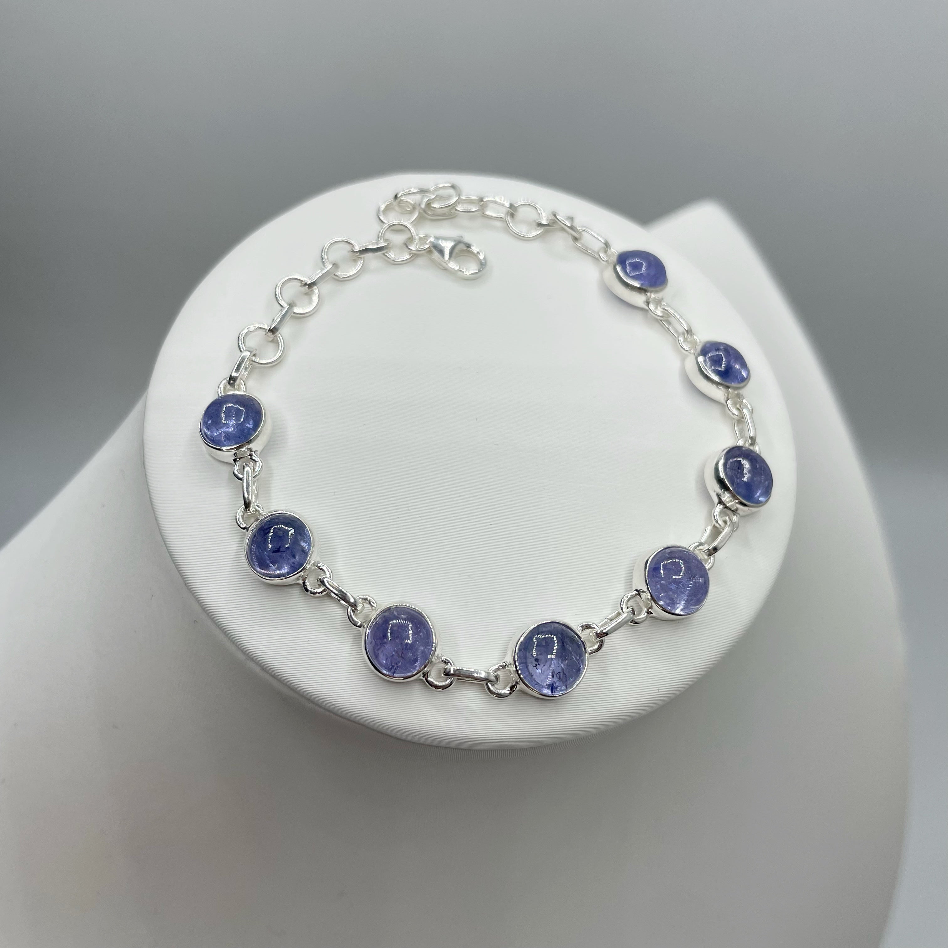 Bracciale Tanzanite e Argento 925 - Tondo