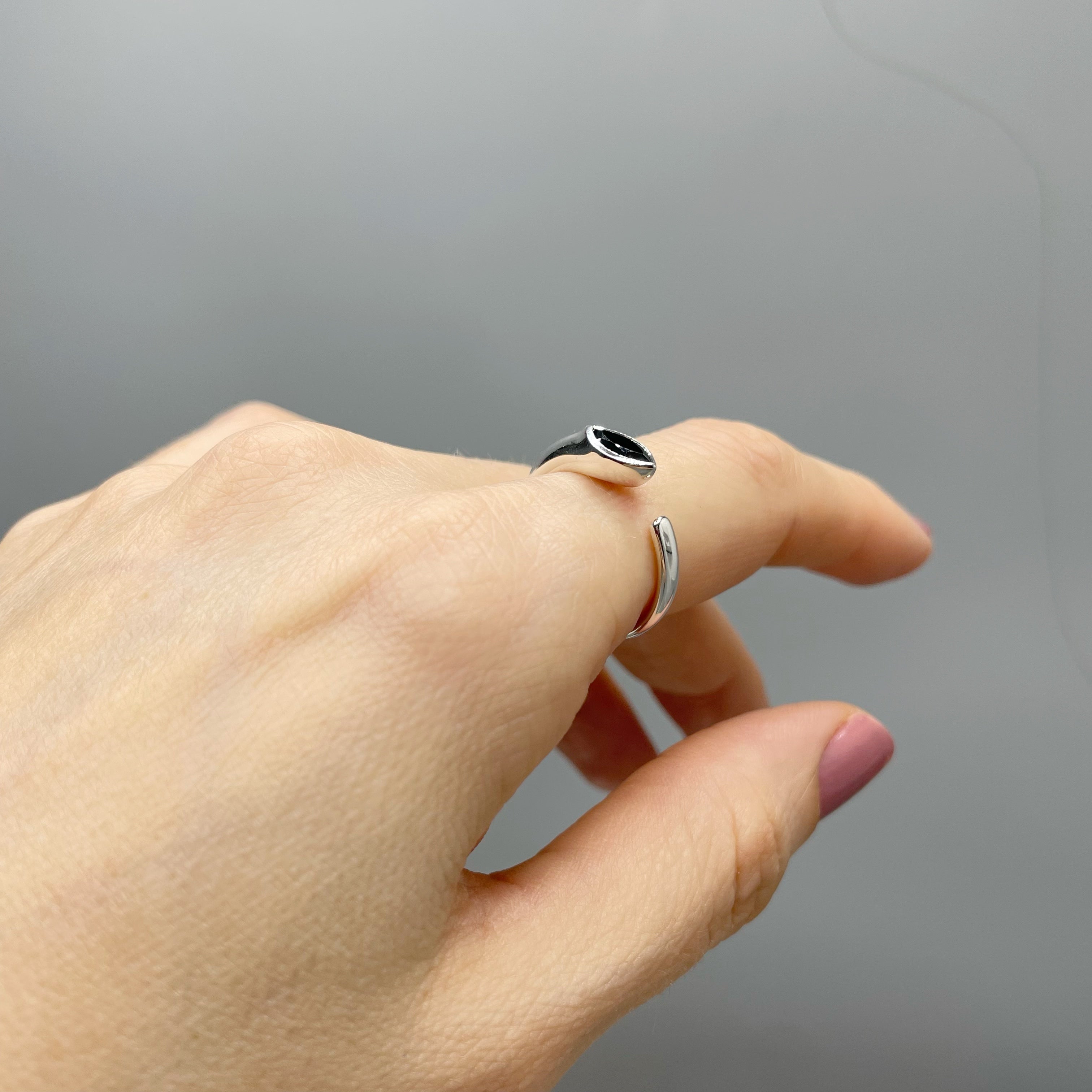 Anello Tormalina a Goccia - Argento 925