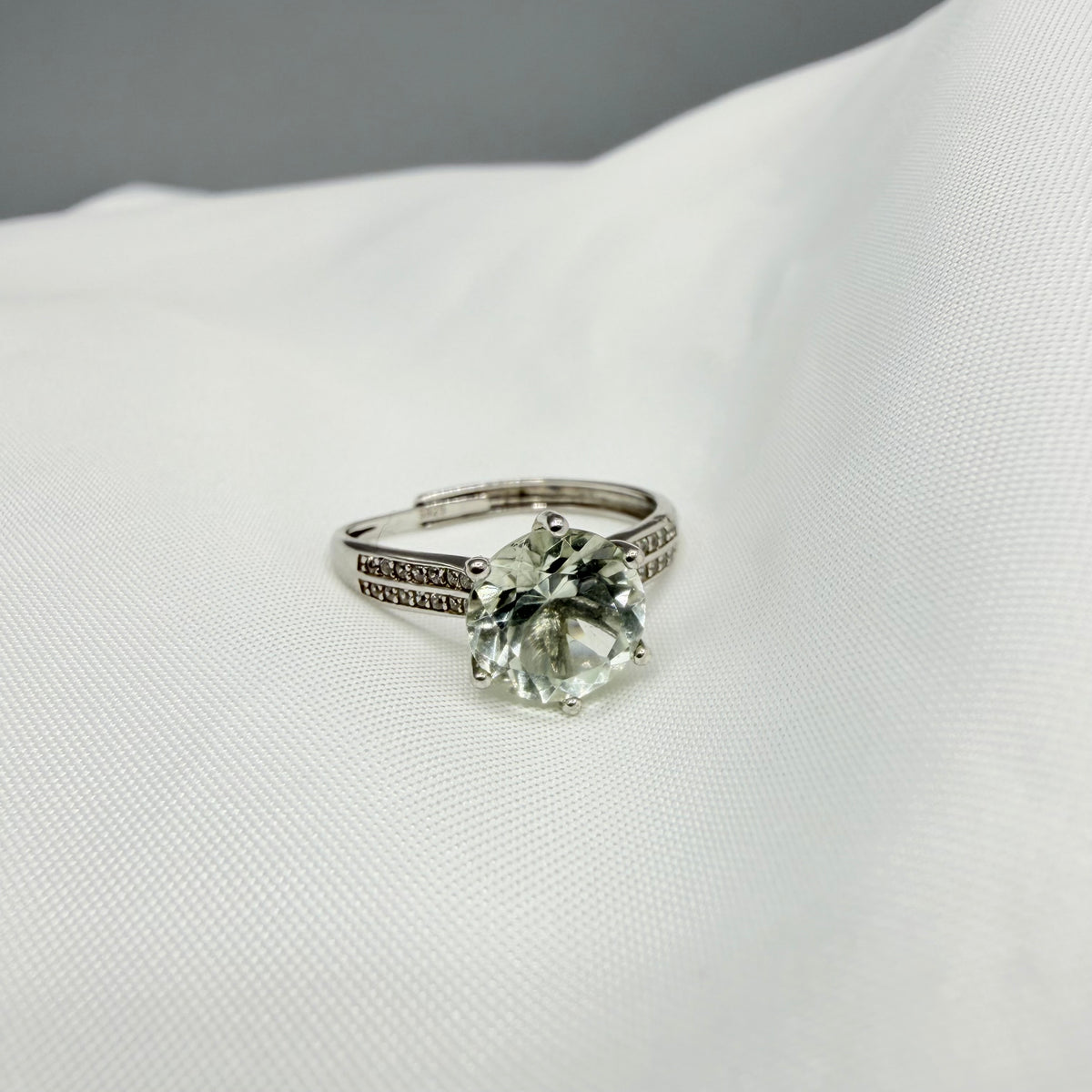 Anello Prasiolite Argento 925