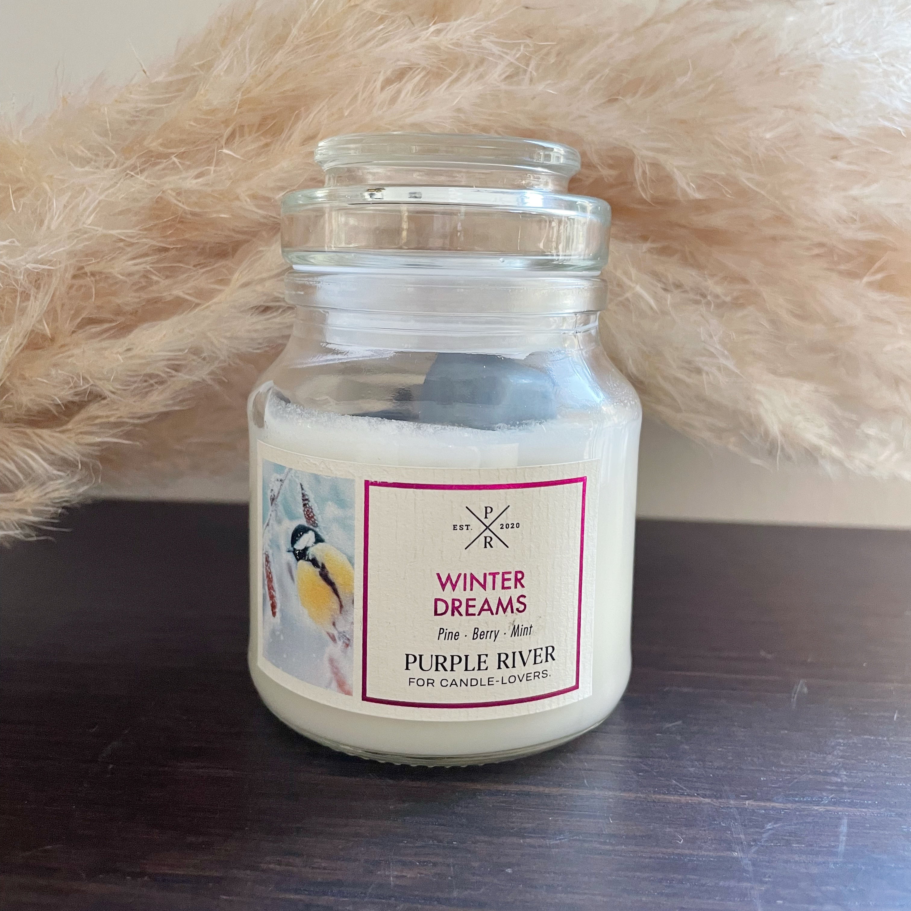 Candela con Cristalli WINTER DREAMS: Realizzazione dei propri sogni - piccola