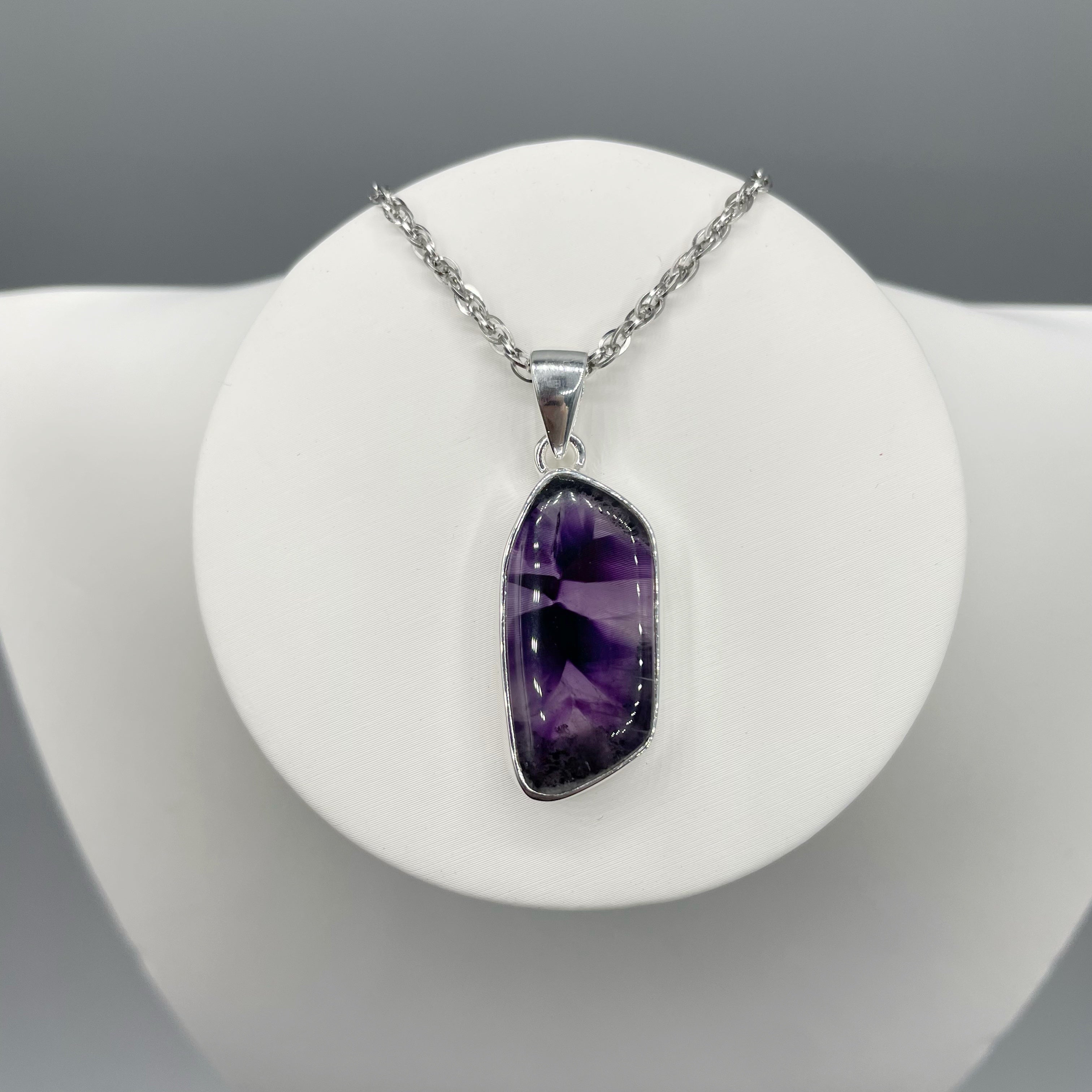 Ciondolo Auralite 23 e Ametista e Argento 925