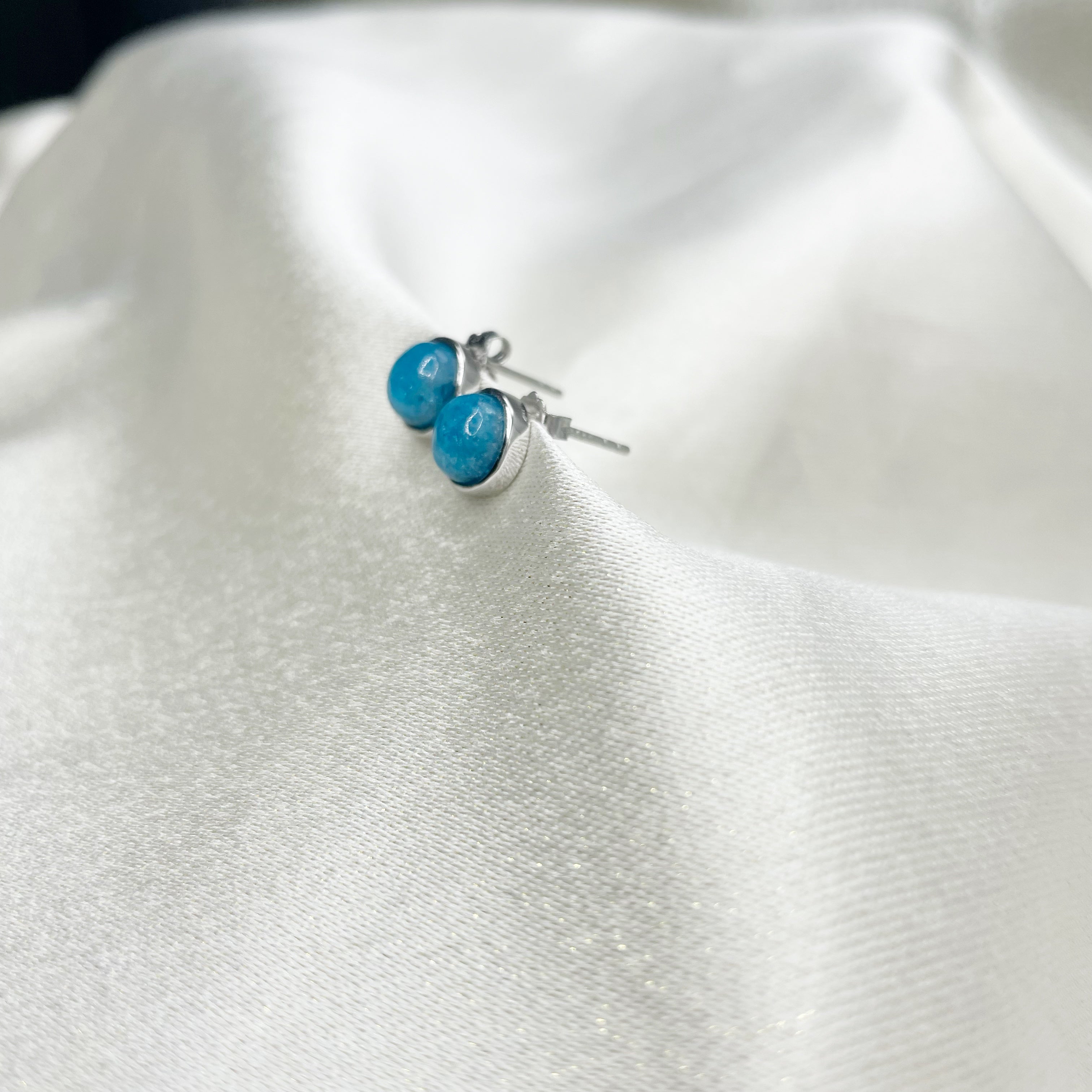 Orecchini a Lobo Apatite - Argento 925