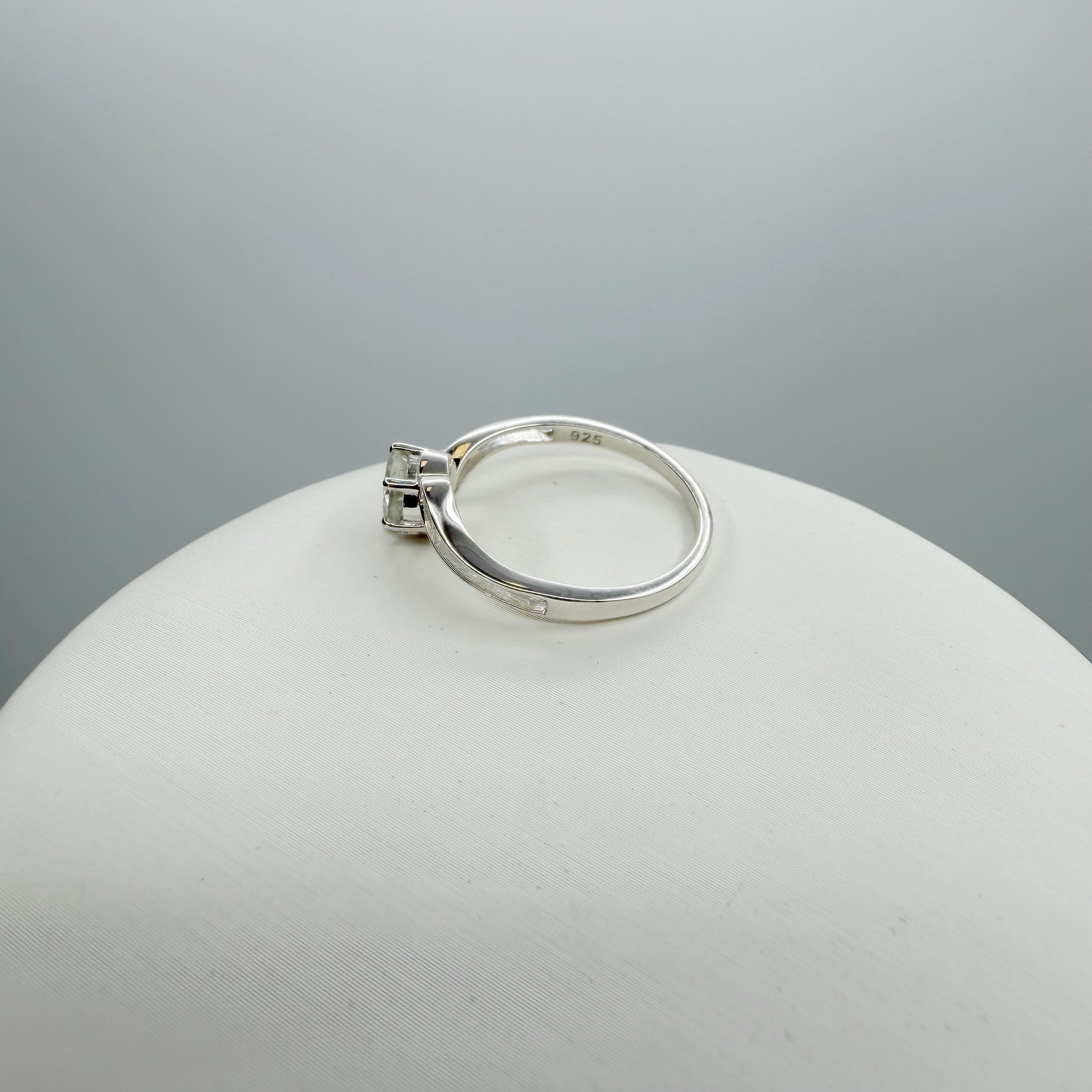 Anello Prasiolite | Argento 925 - NON REGOLABILE