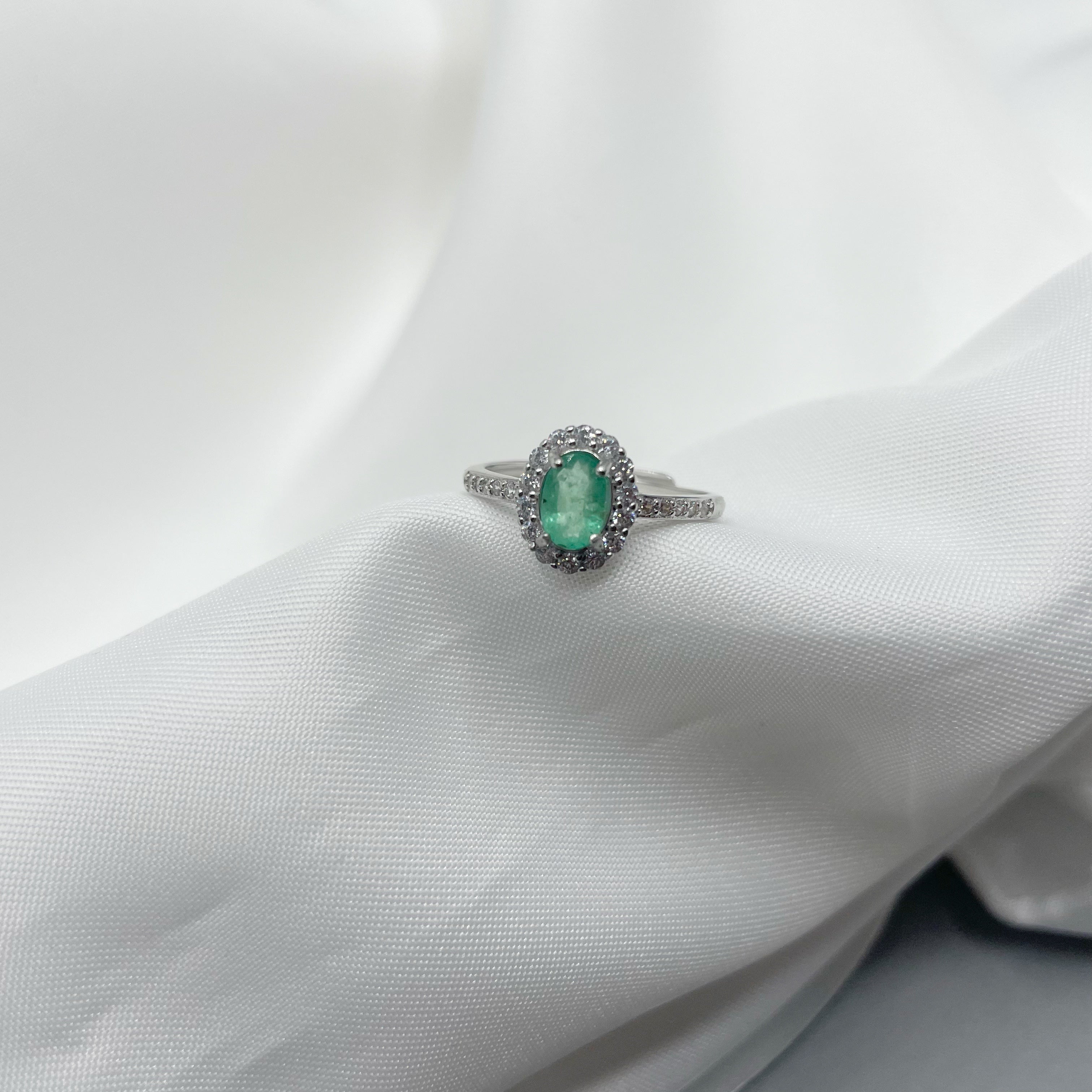 Anello Smeraldo - Argento 925