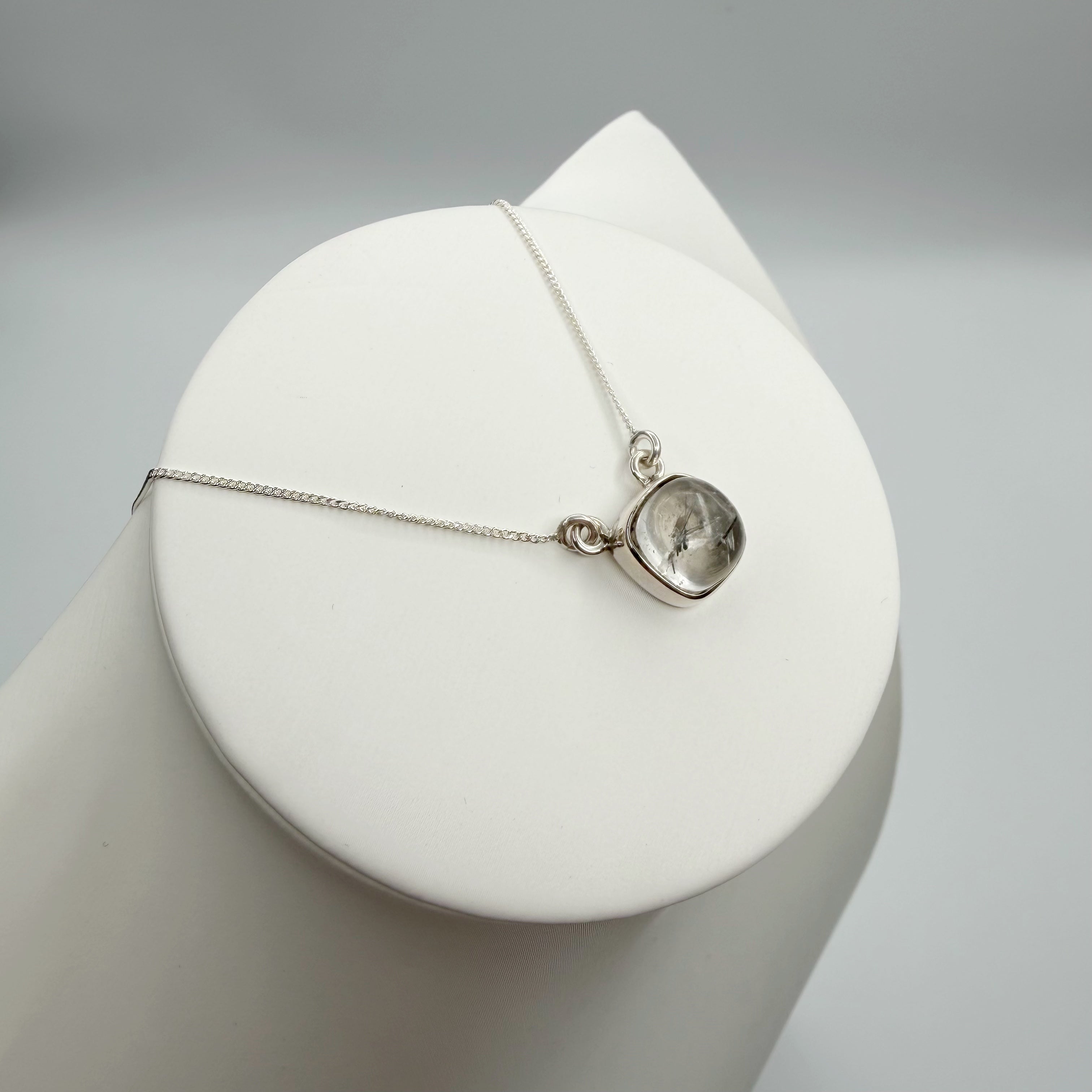 Collana Quarzo Tormalinato - Argento 925
