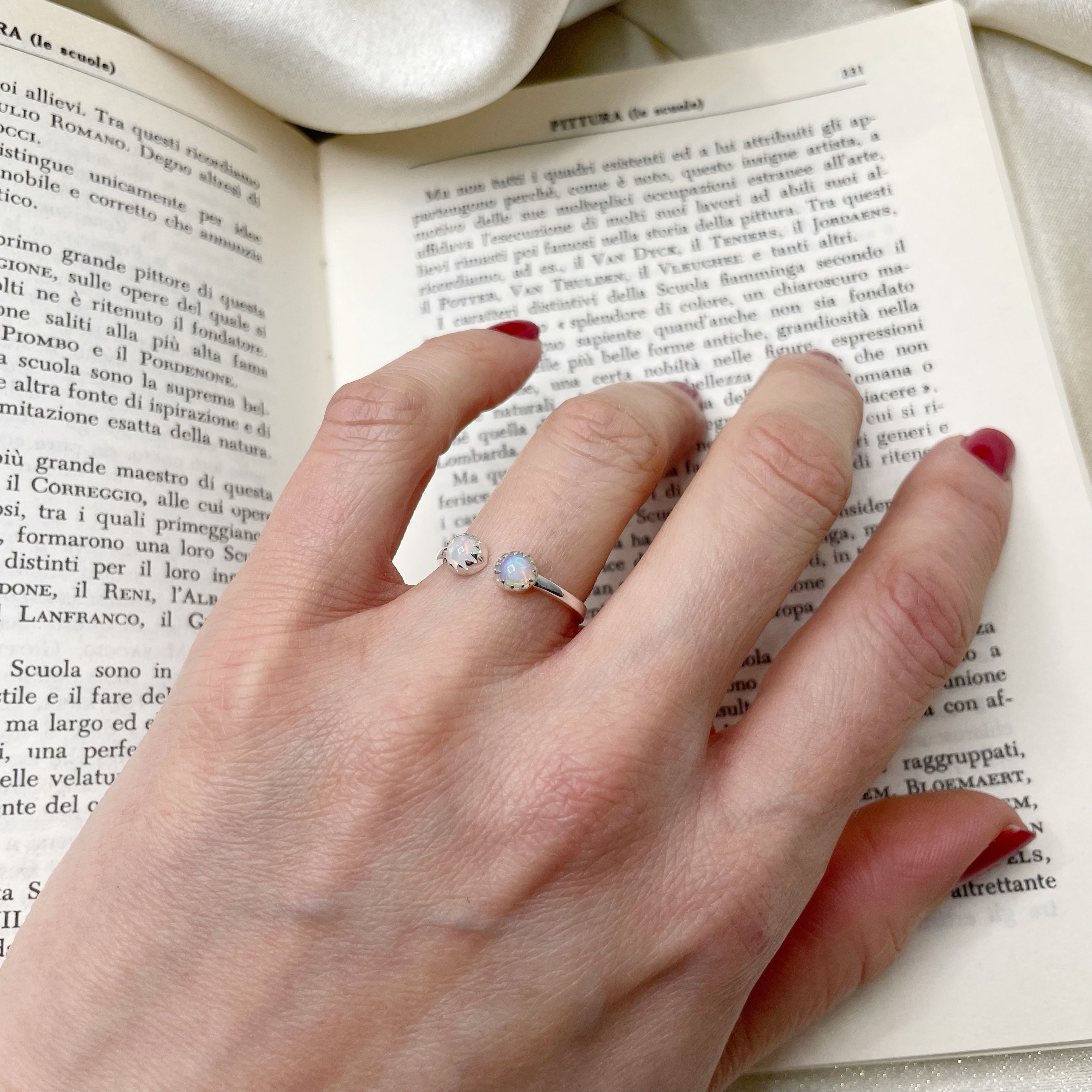 Anello Gemini - Opale e Argento 925