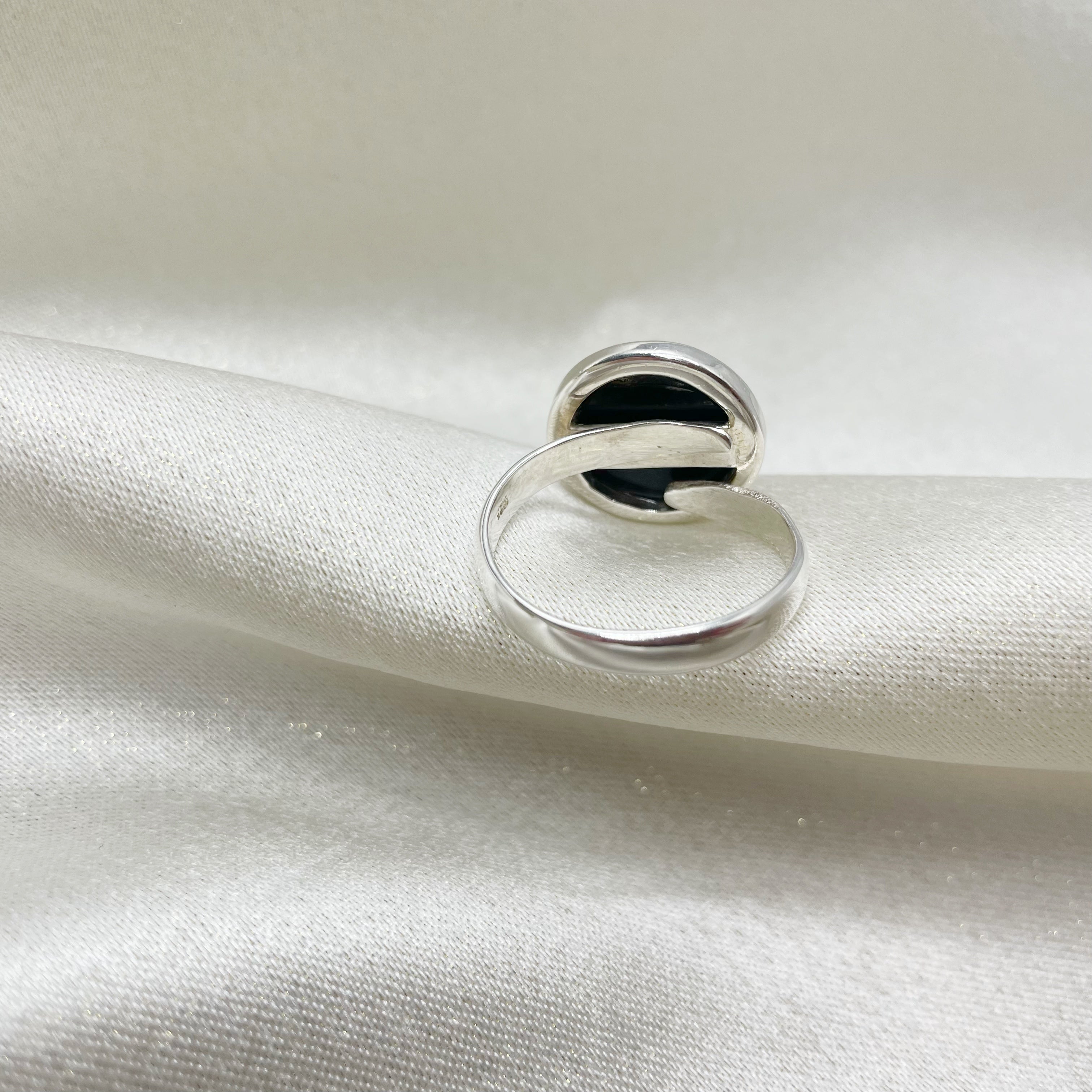 Anello Onice nero e Argento 925