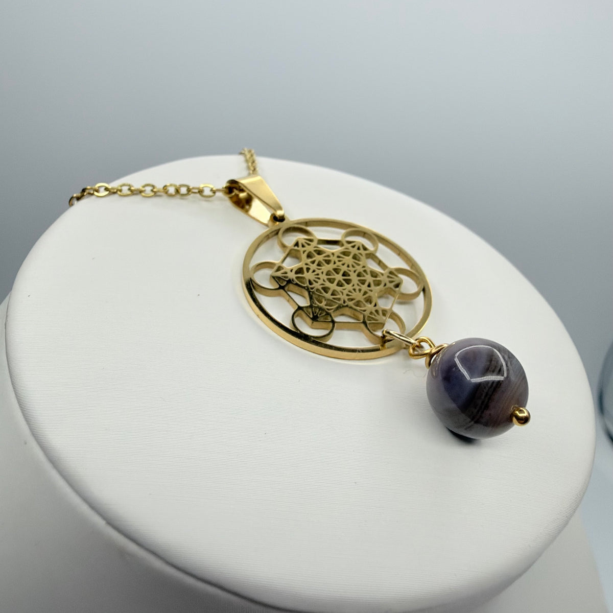 Collana Occhio di Shiva e Cubo di Metatron - GOLD