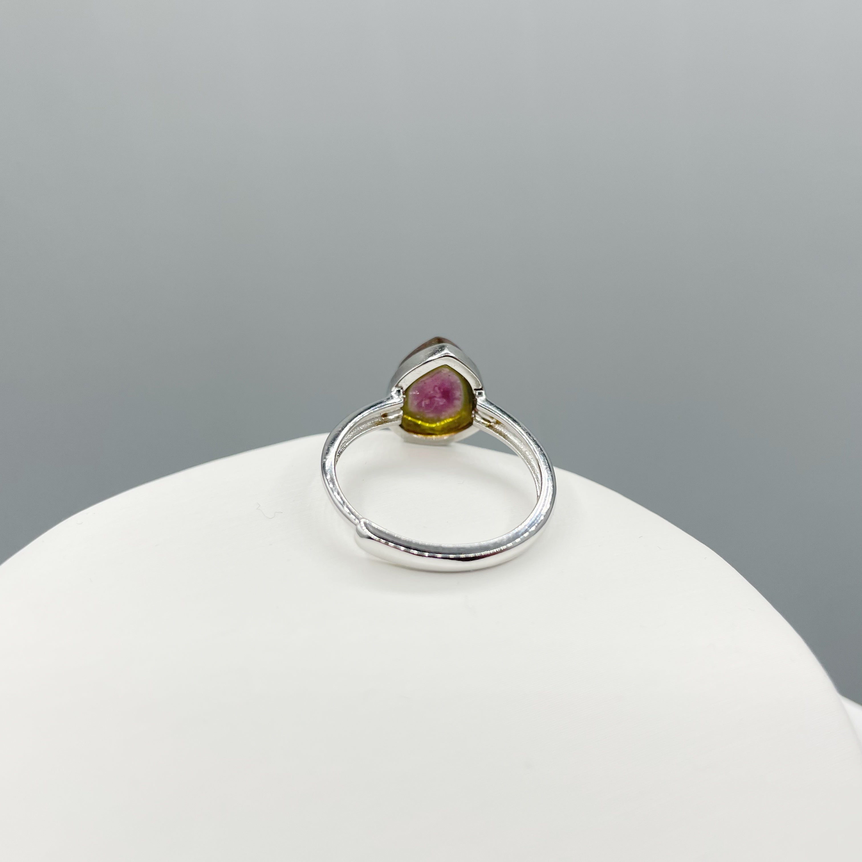 Anello Tormalina Watermelon - Argento 925