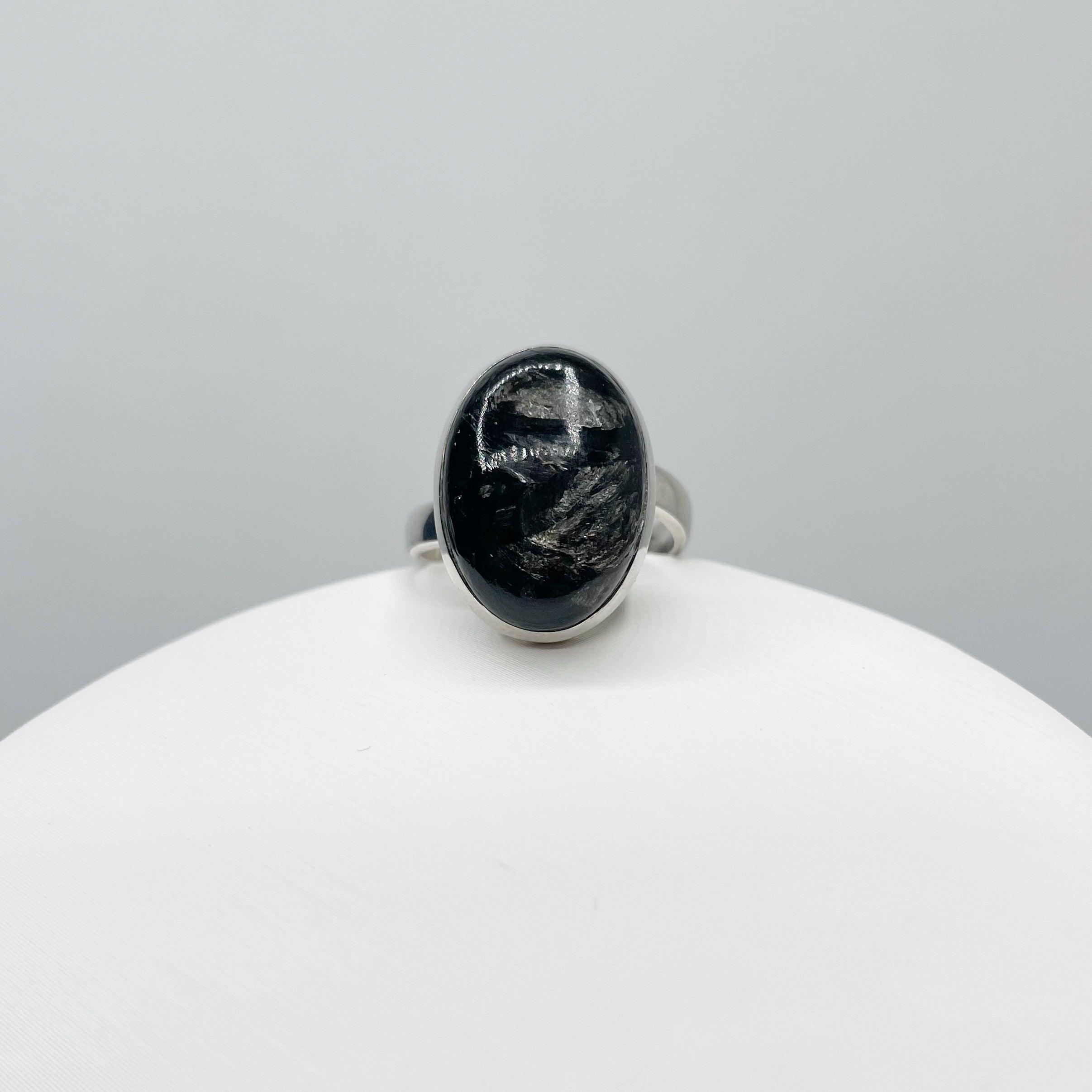 Anello Serafinite nera - Argento 925