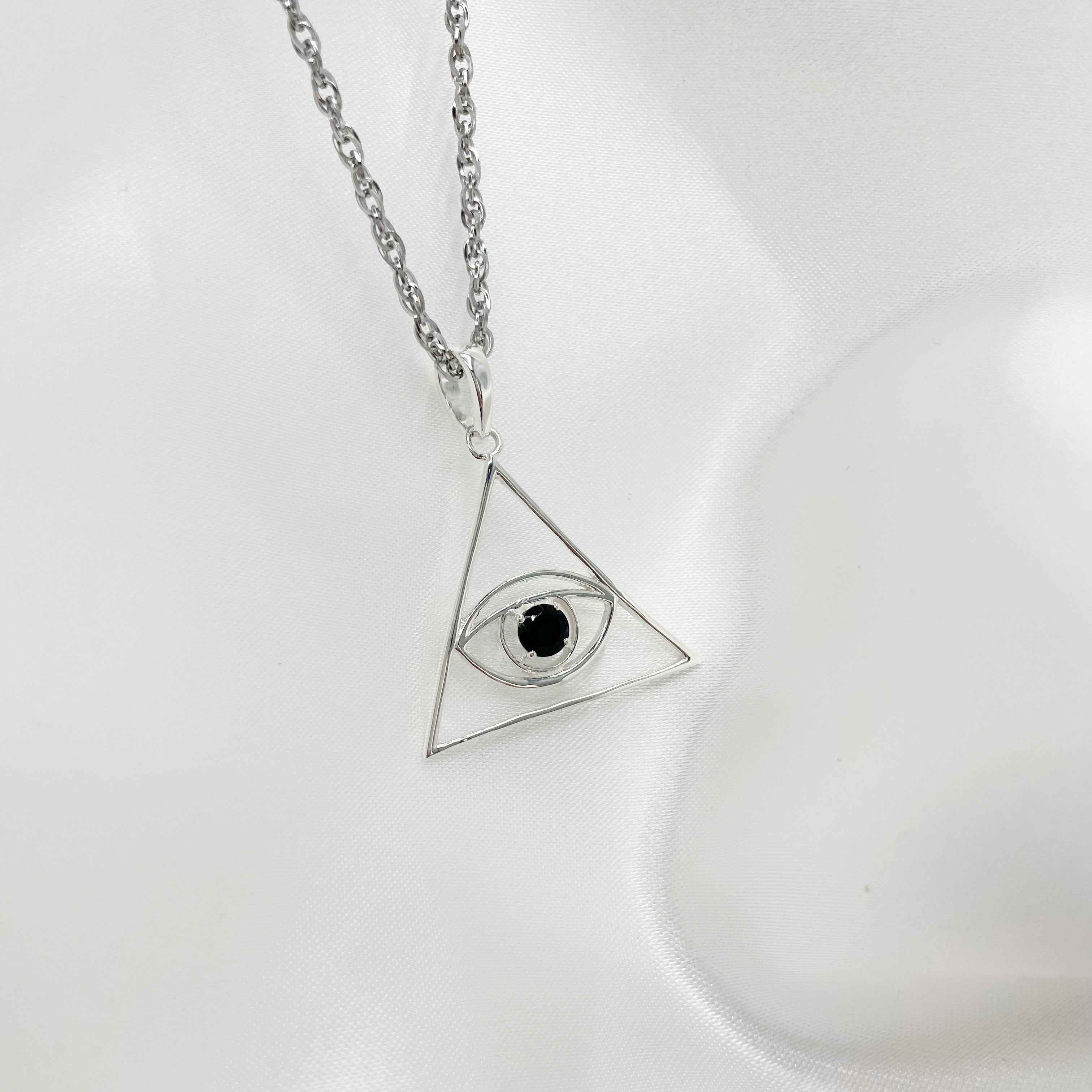 Ciondolo Tormalina - Occhio Protettivo - Argento 925