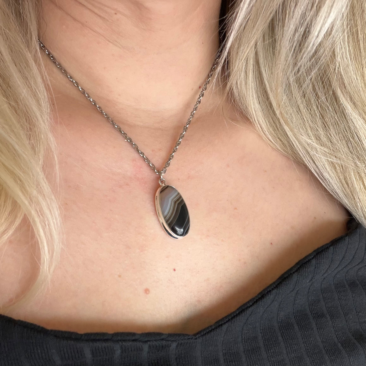 Ciondolo Occhio di Shiva Argento 925 - Ovale piccolo