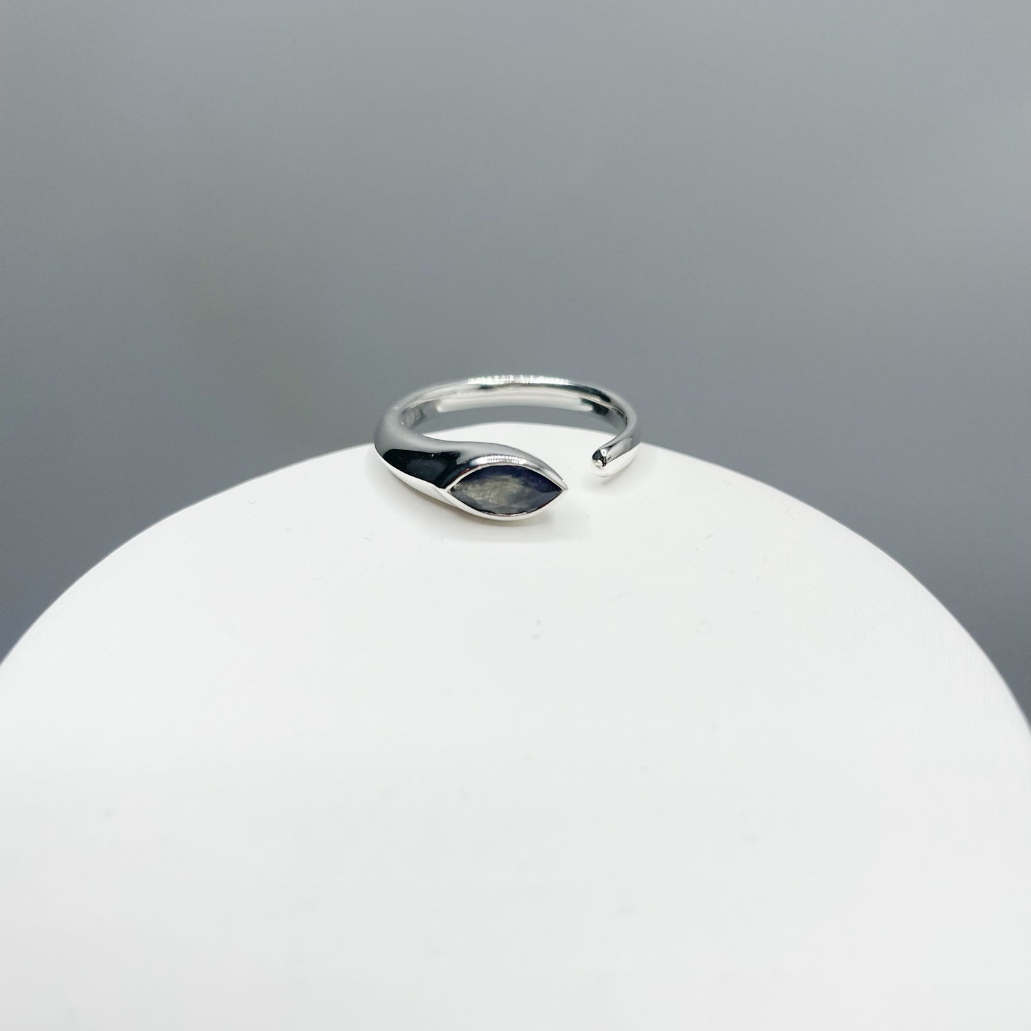 Anello Goccia Labradorite - Argento 925