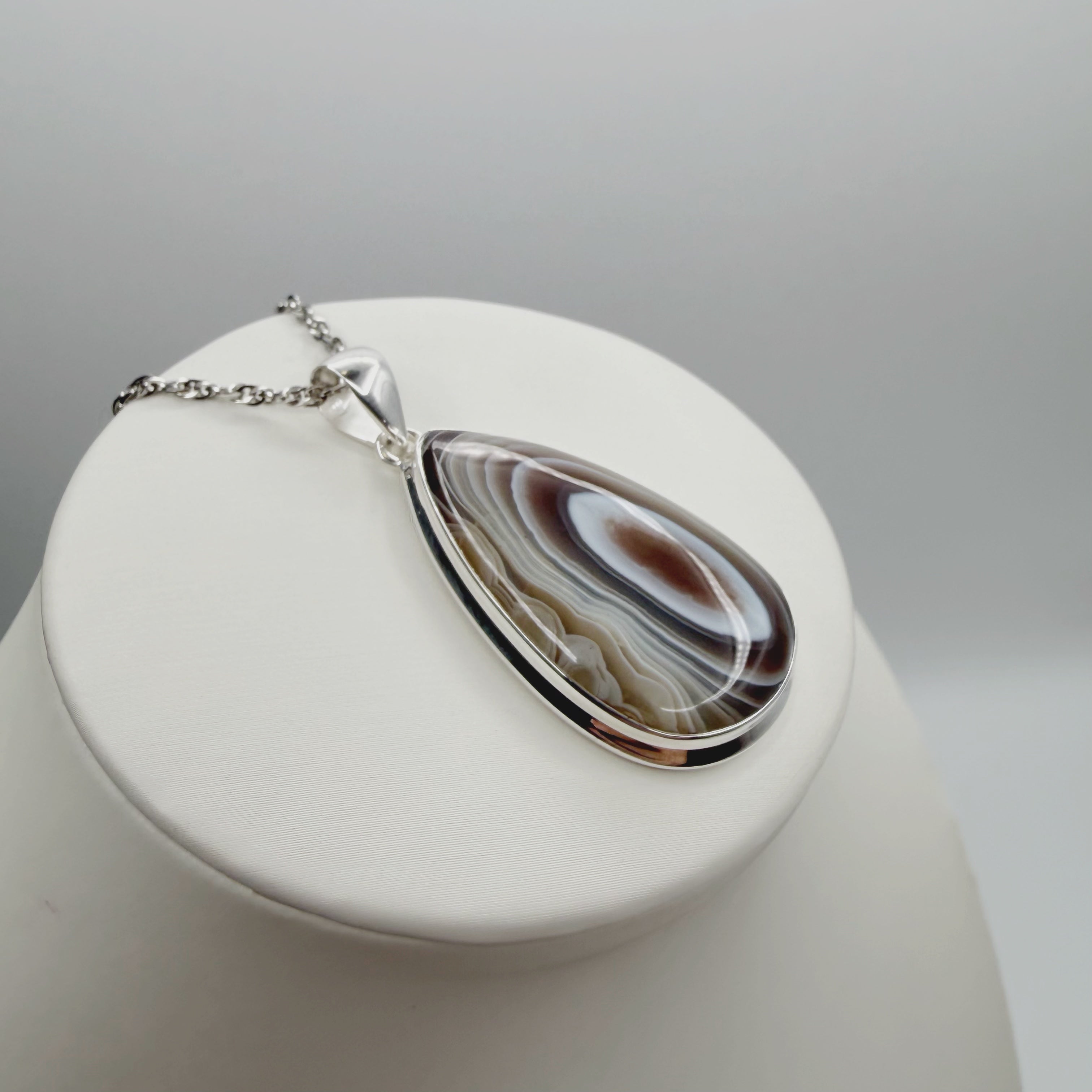 Ciondolo Occhio di Shiva Argento 925 - A Goccia grande