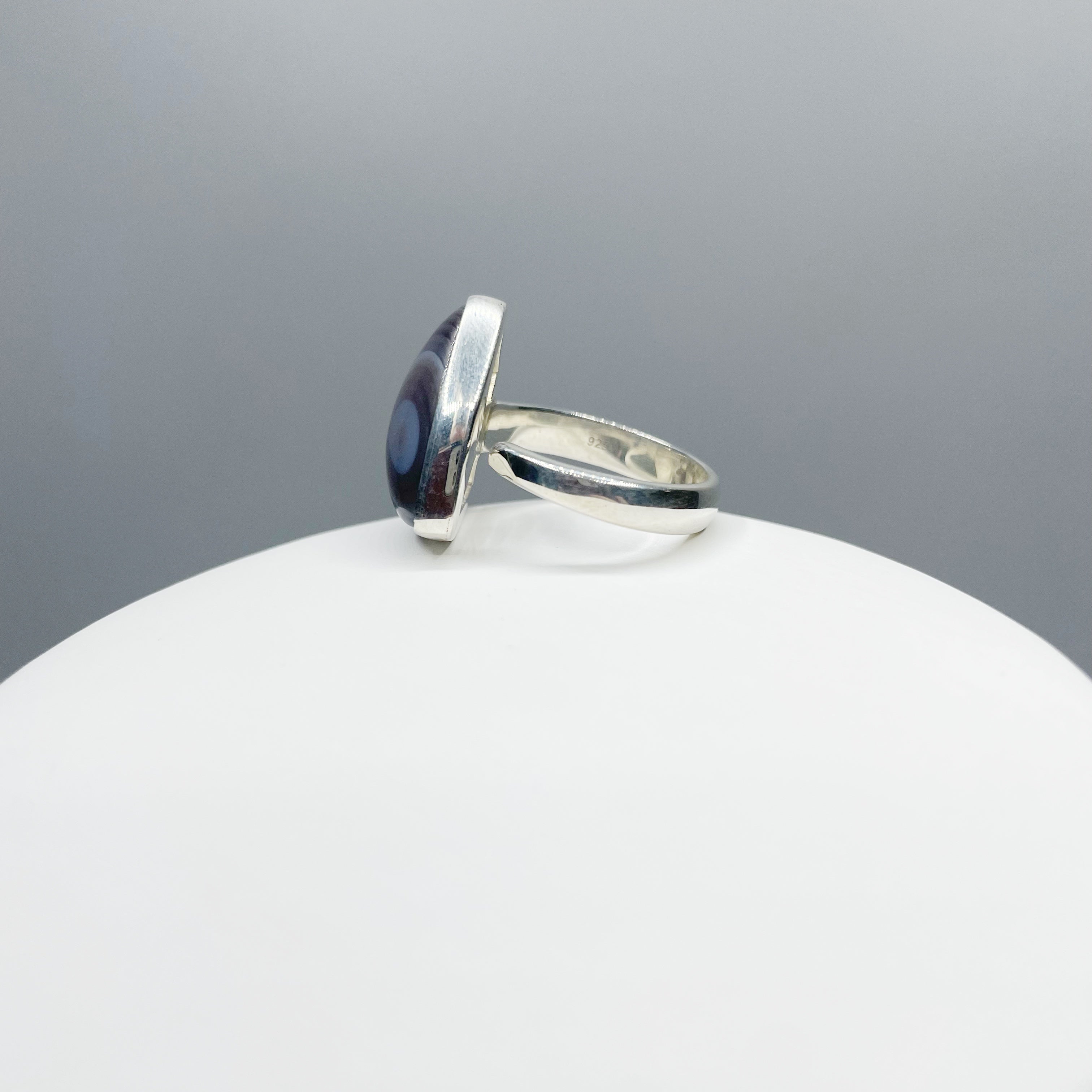 Anello Occhio di Shiva - Argento 925 - triangolare