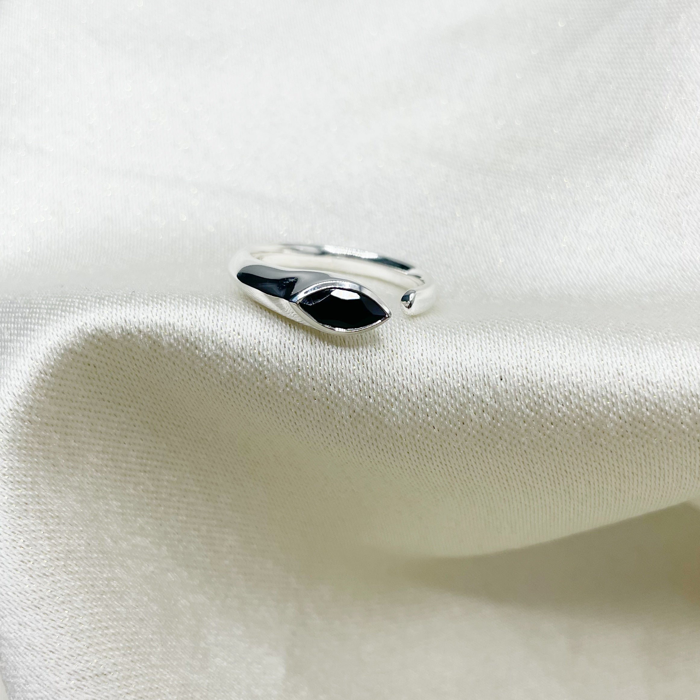 Anello Tormalina a Goccia - Argento 925