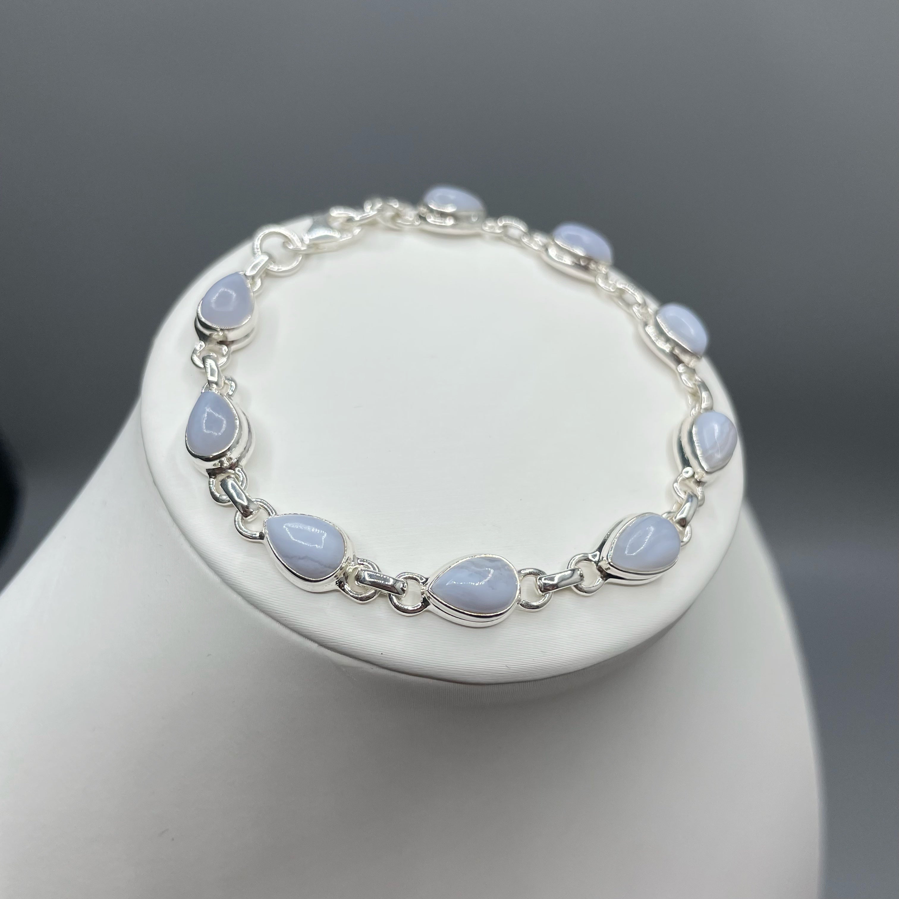 Bracciale Calcedonio e Argento 925