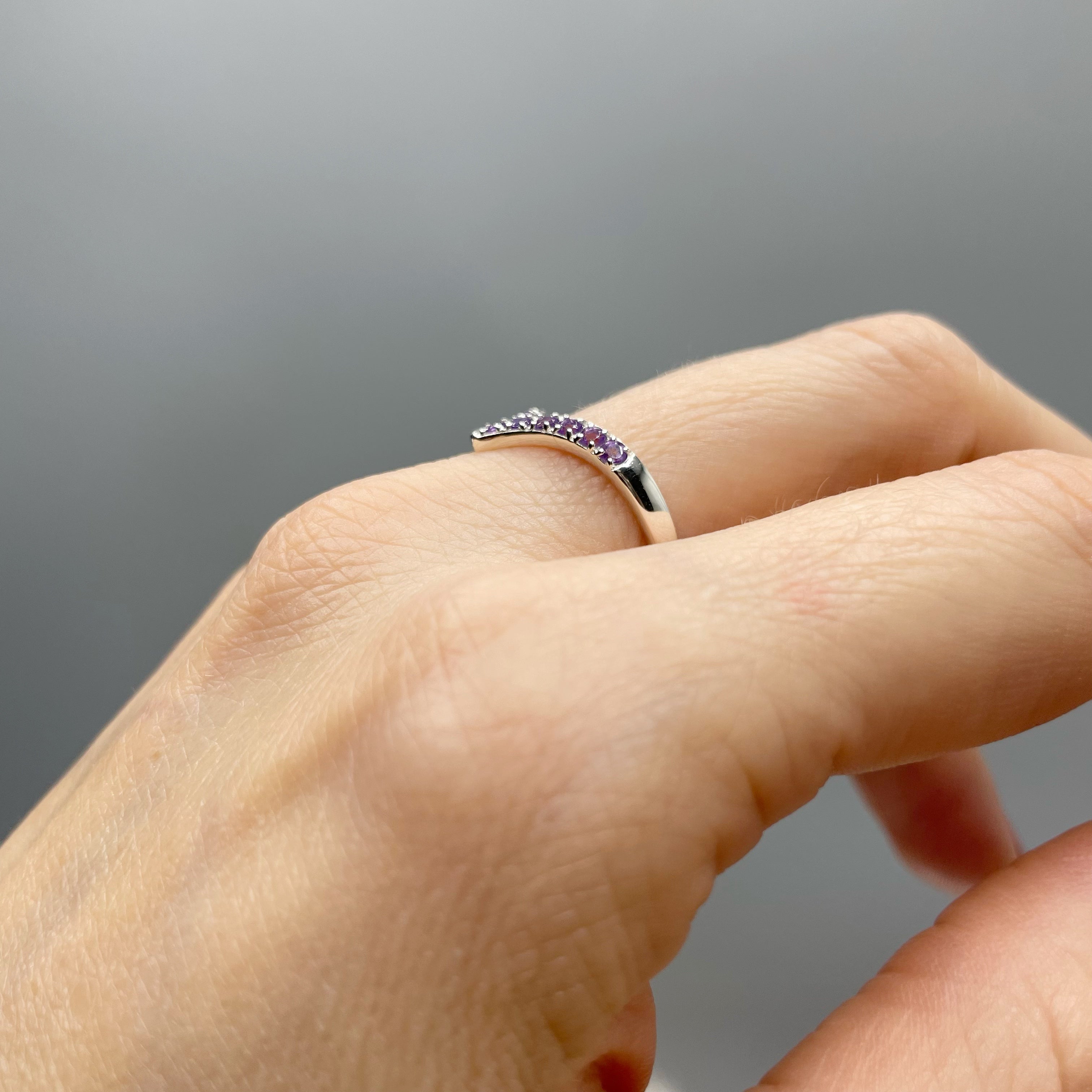 Anello Terzo Occhio - Ametista e Argento 925