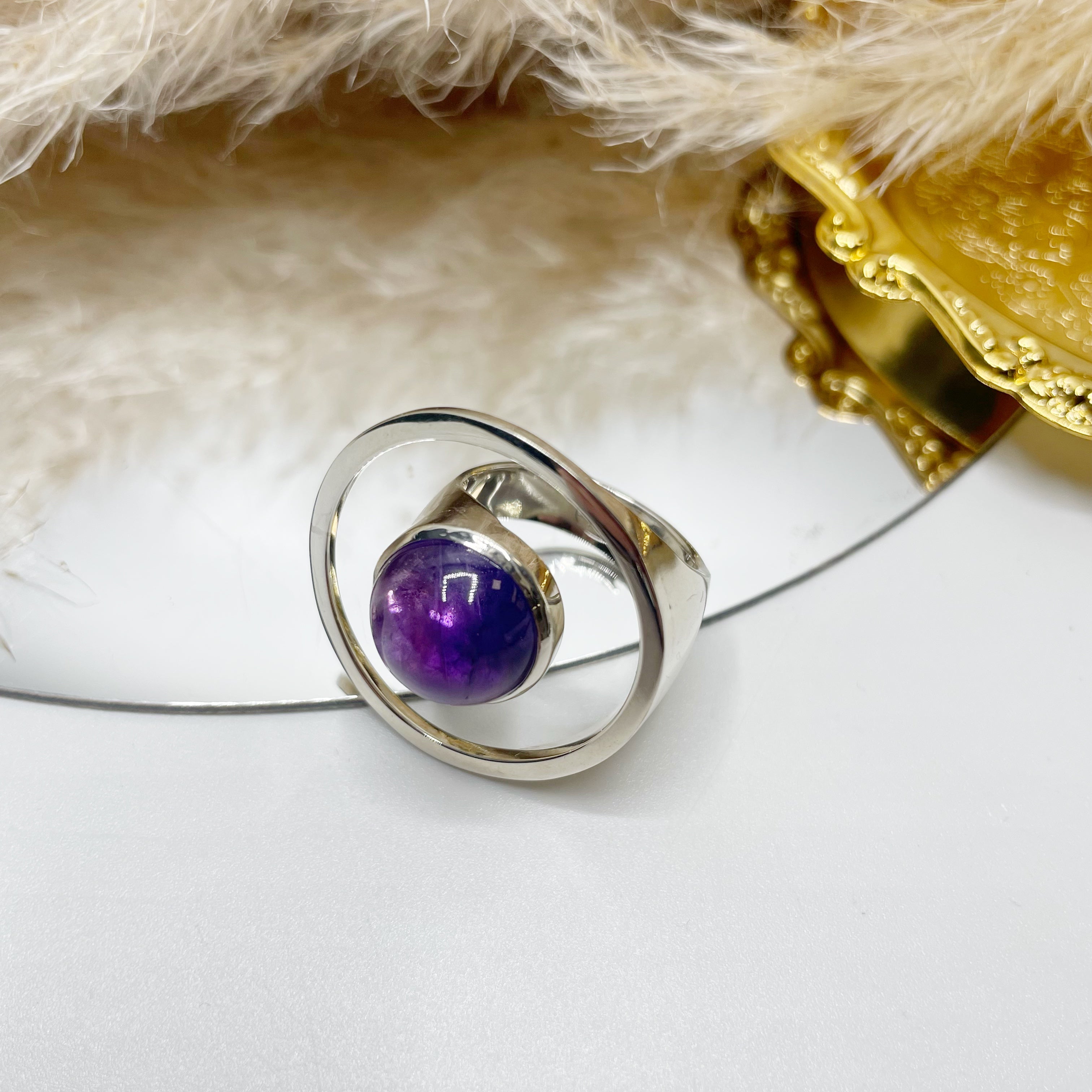 Anello Essential Ametista e Argento 925