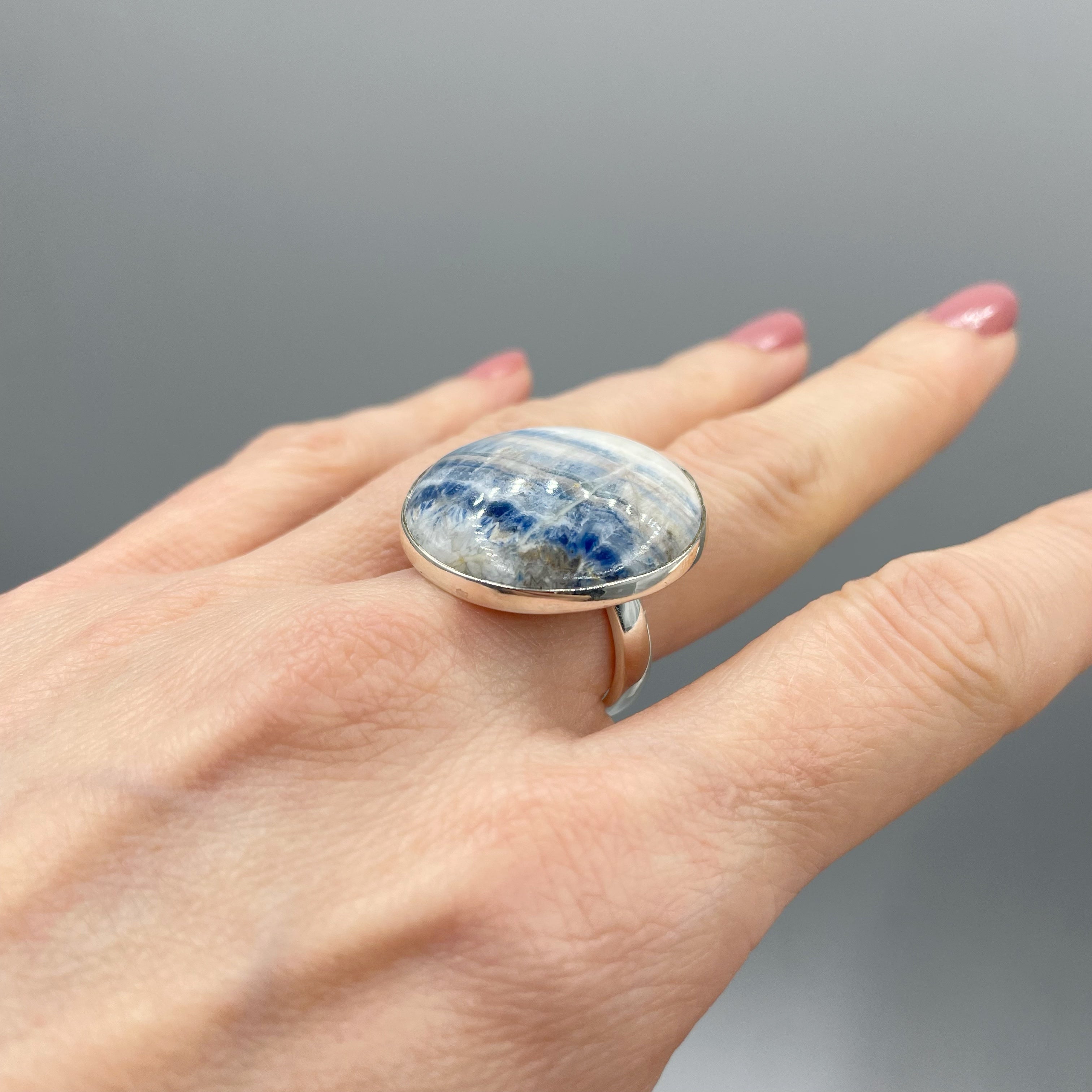 Anello Sheelite e Argento 925 - Tondo