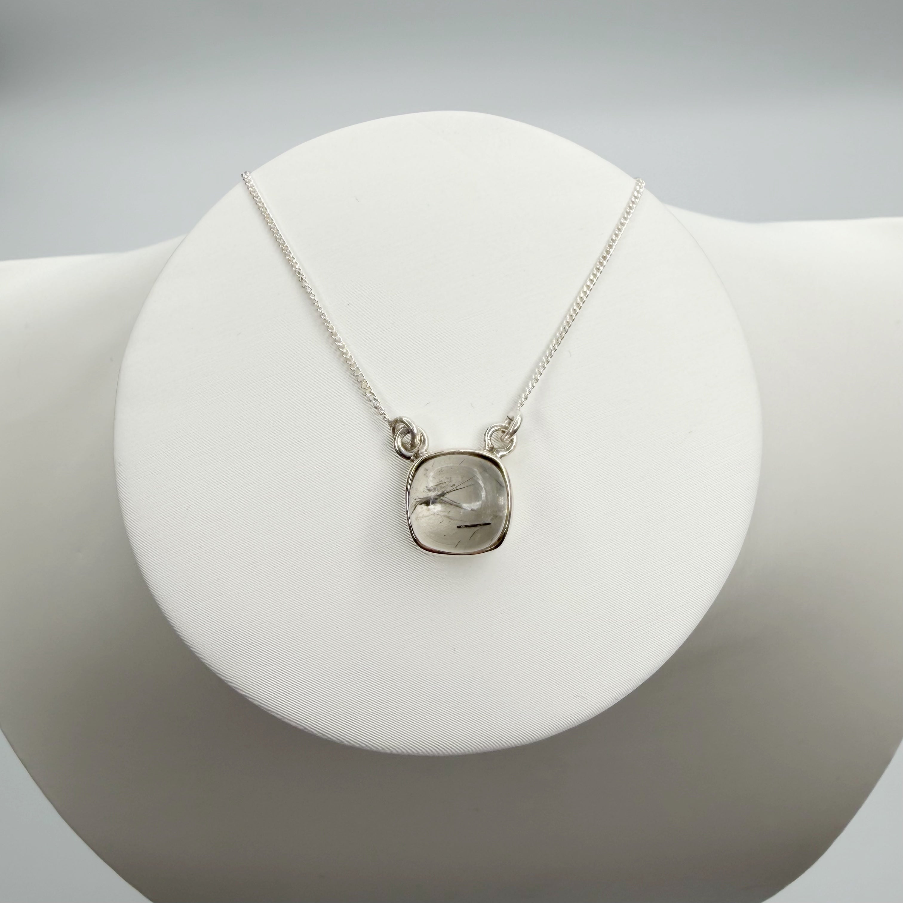 Collana Quarzo Tormalinato - Argento 925