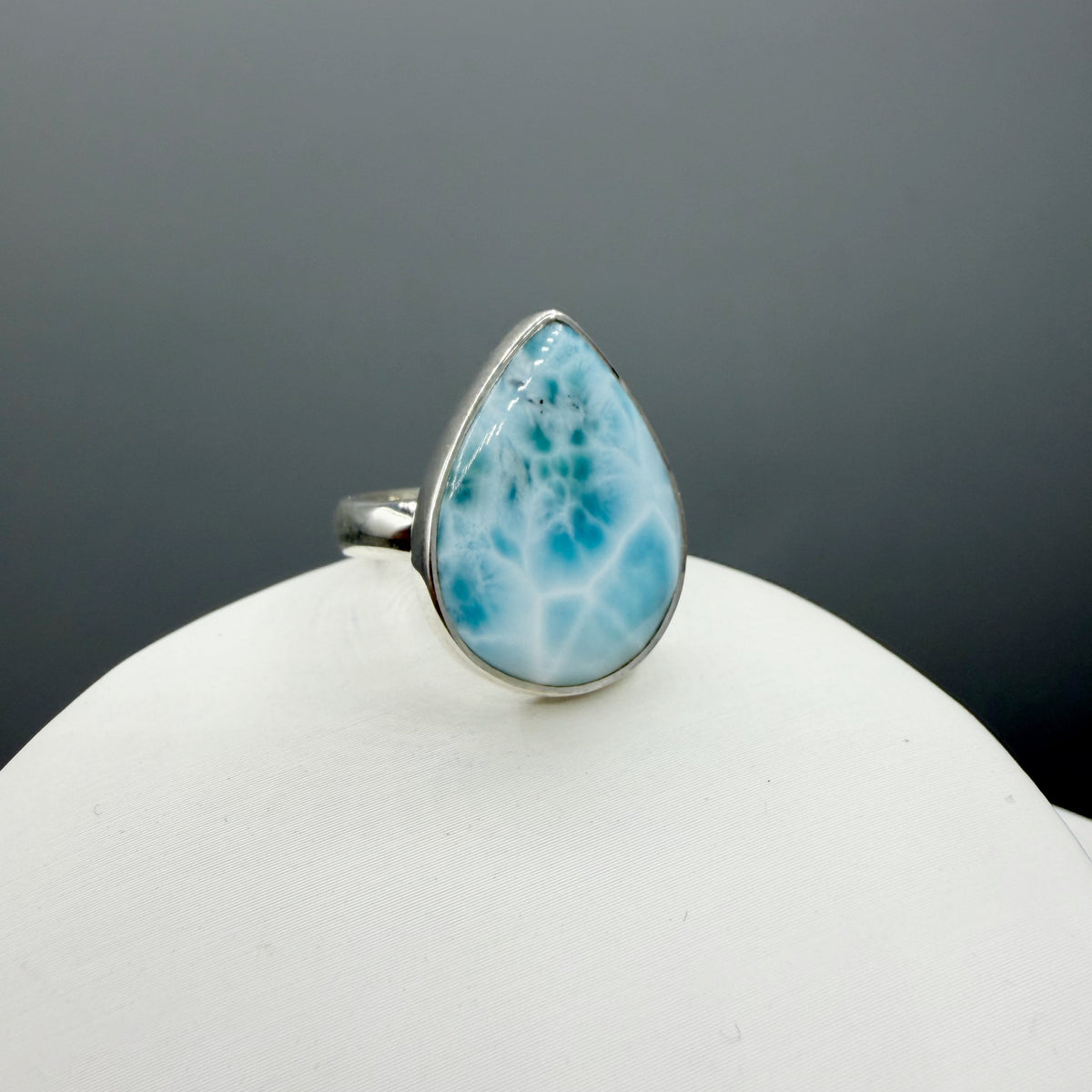 Anello Larimar Argento 925 - a Goccia