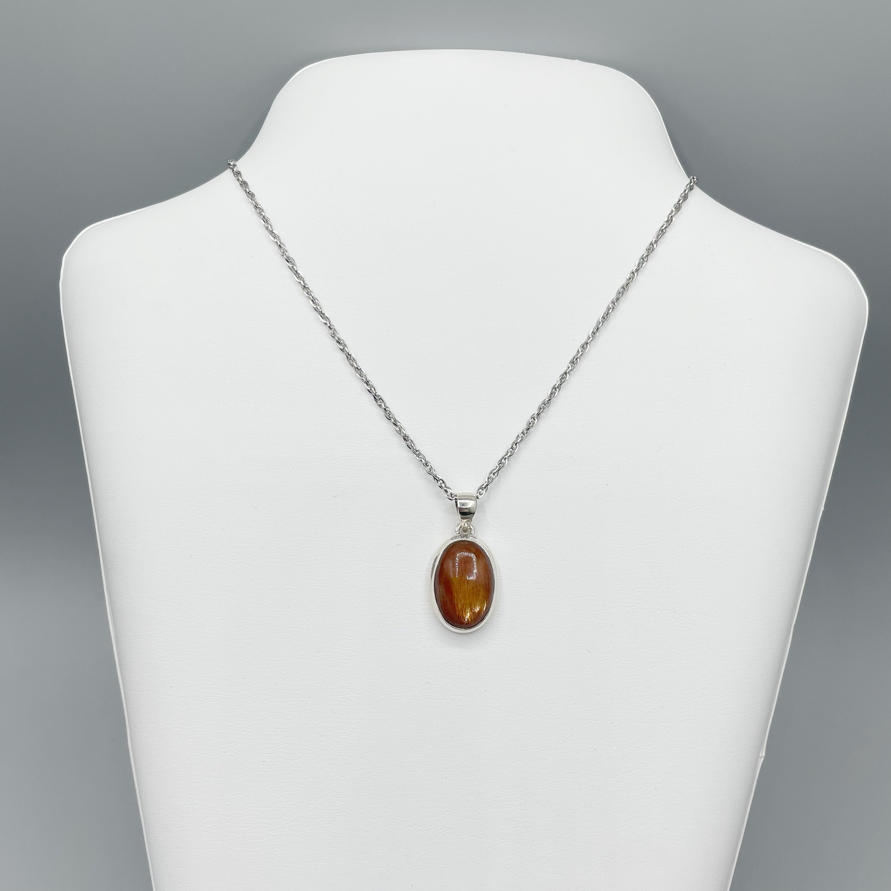 Ciondolo Pietra del Sole Dorata - Argento 925