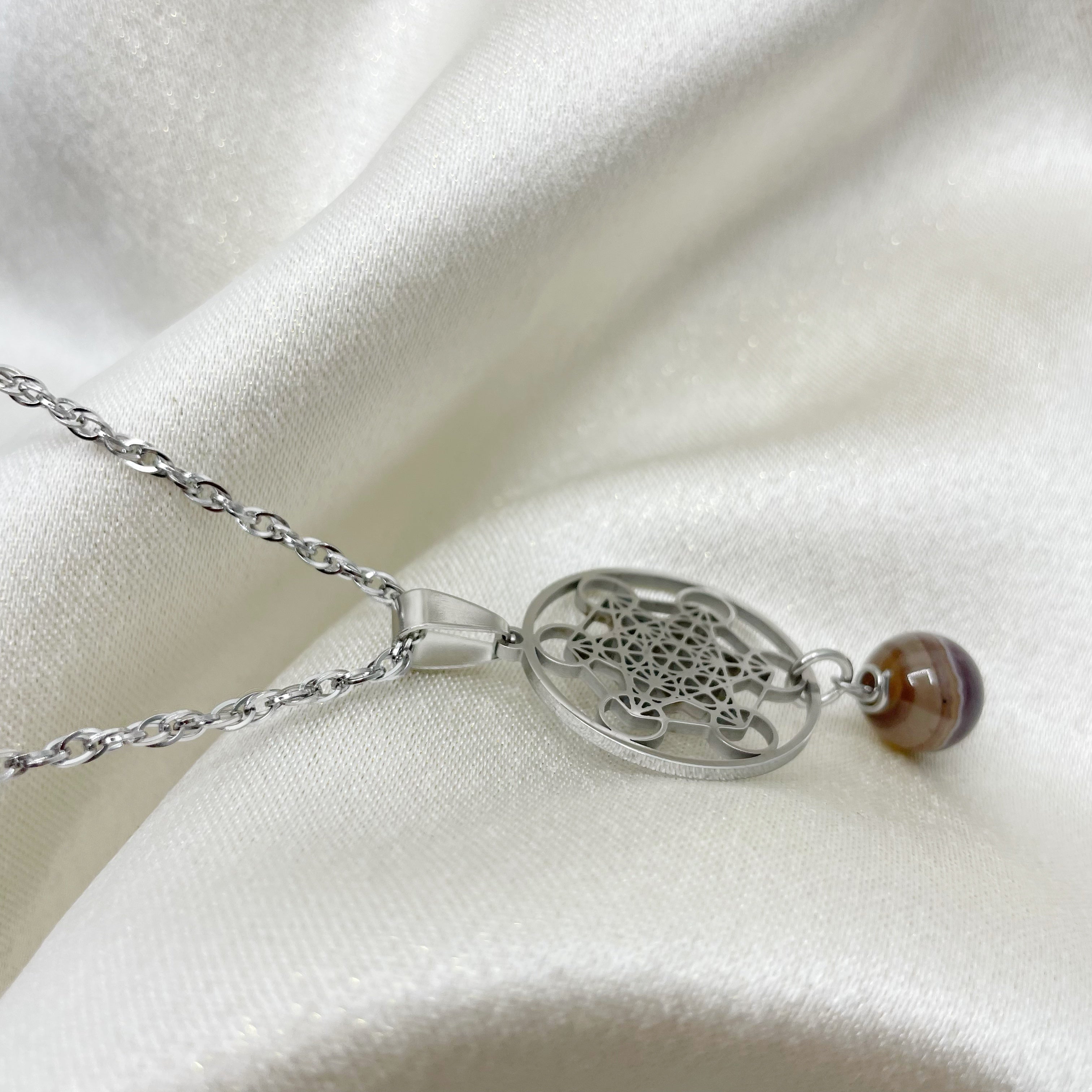 Collana Occhio di Shiva e Cubo di Metatron