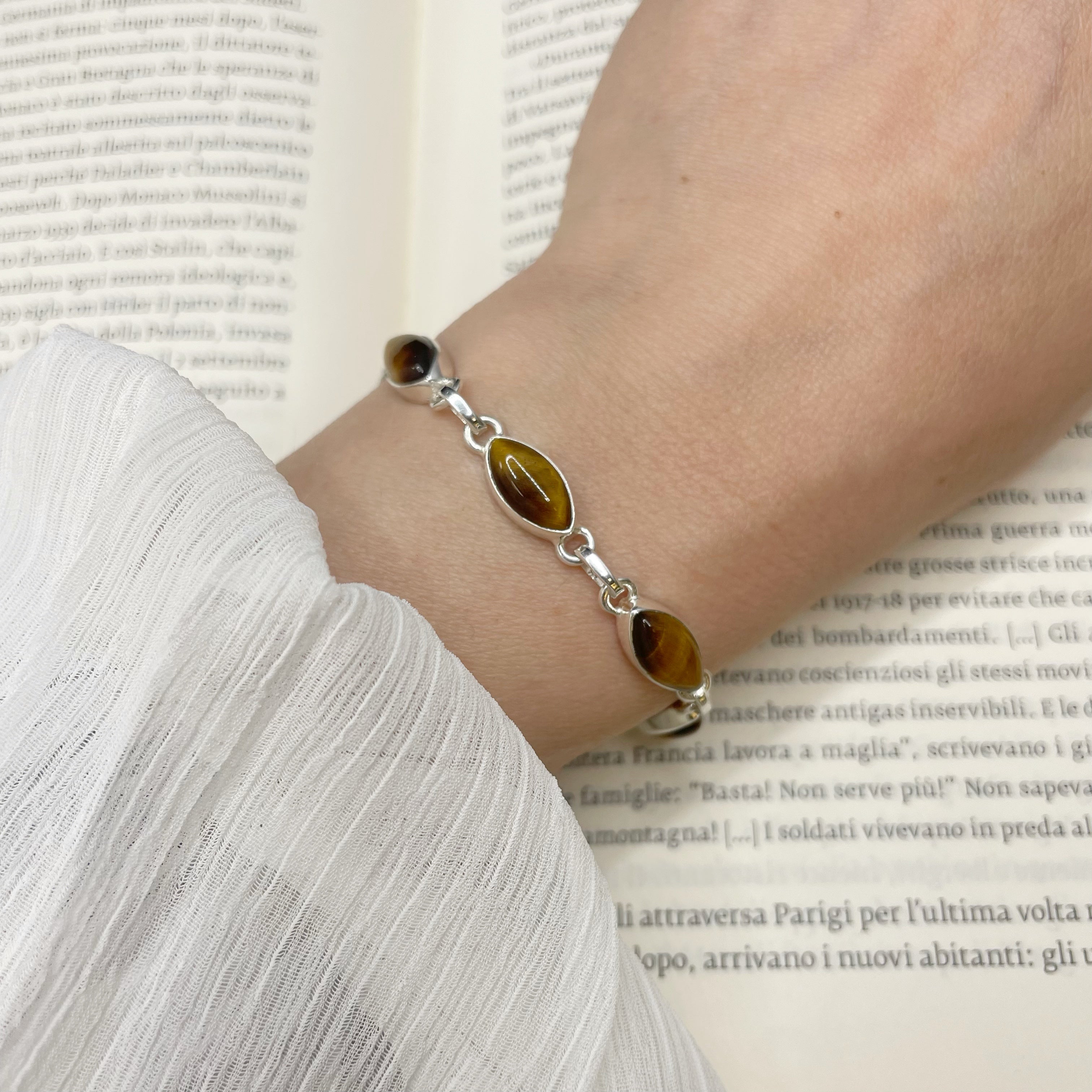 Bracciale Occhio di Tigre - Argento 925