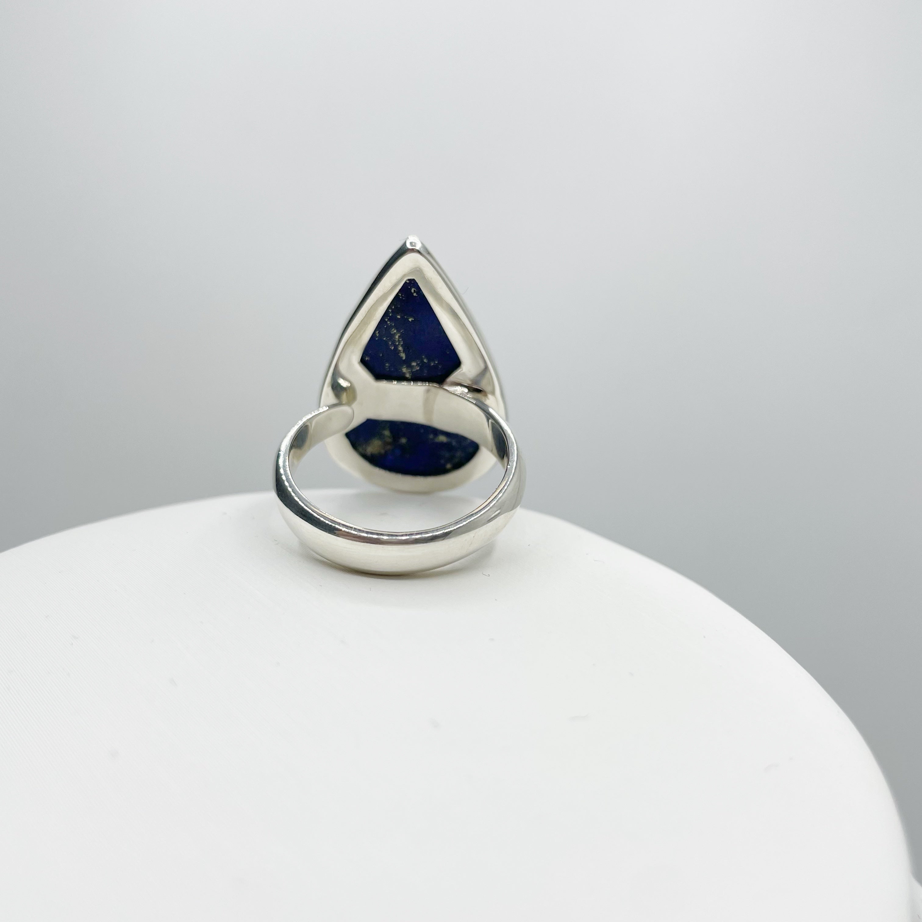 Anello Lapislazzuli a Goccia - Argento 925