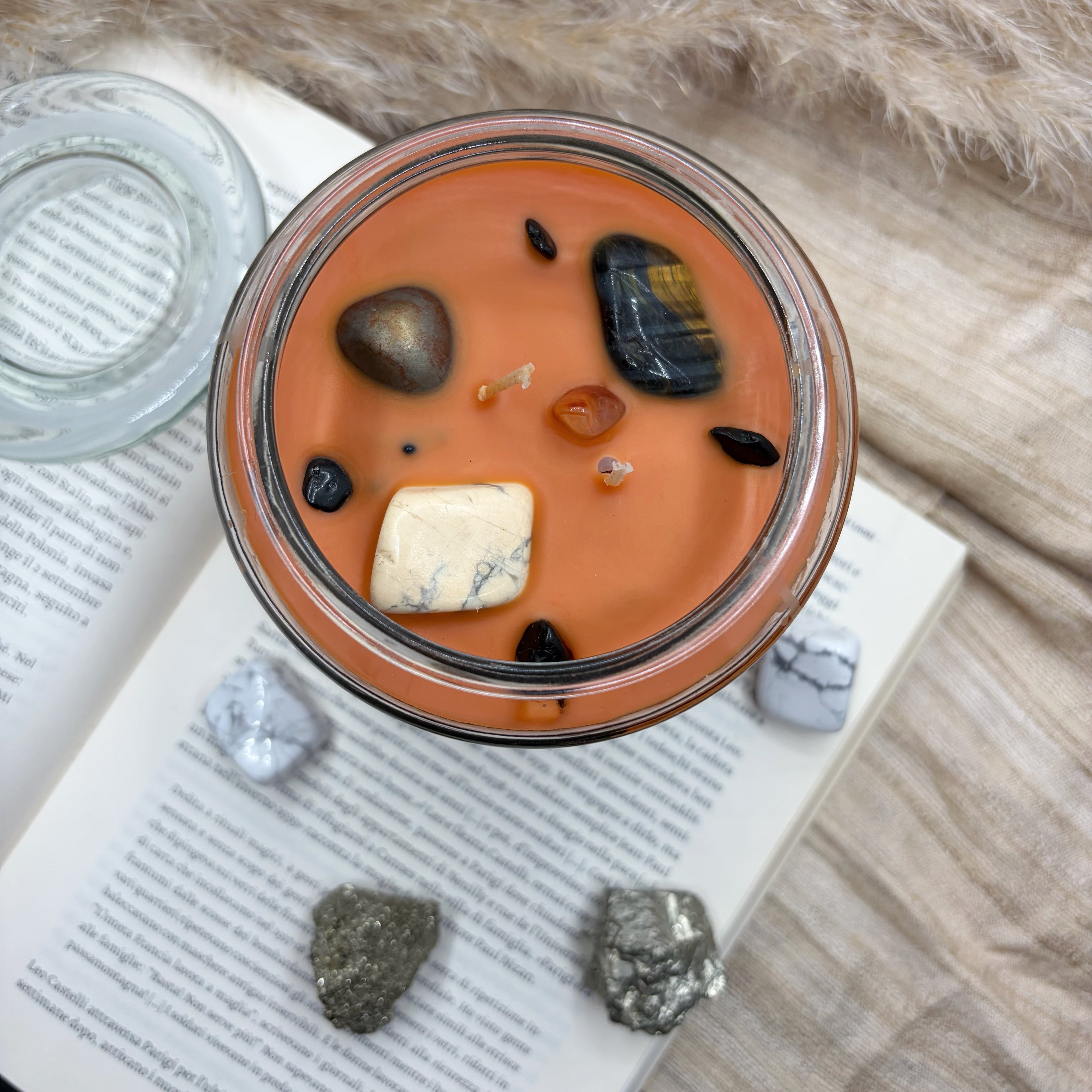 Candela con Cristalli - PROSPERITA&