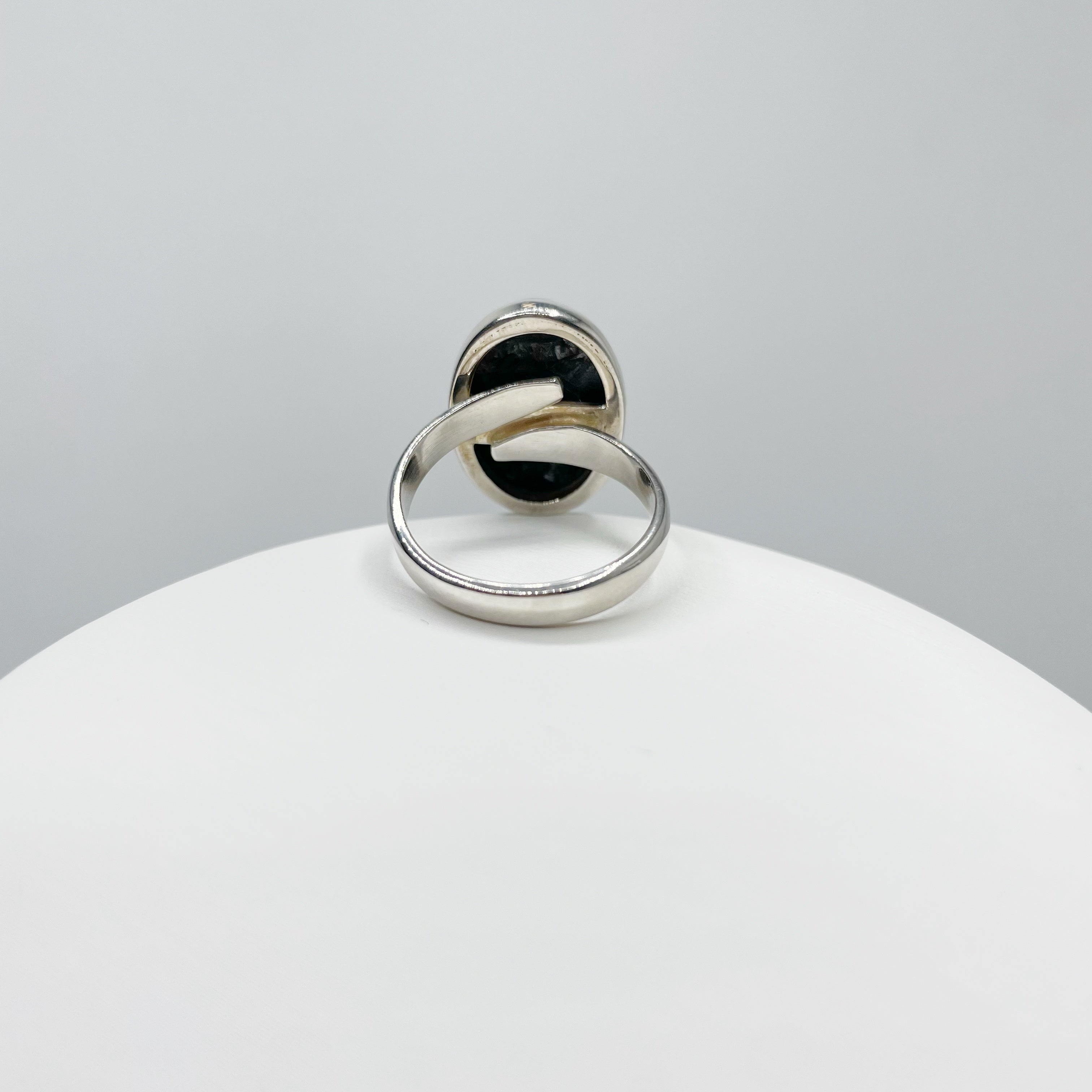 Anello Serafinite nera - Argento 925