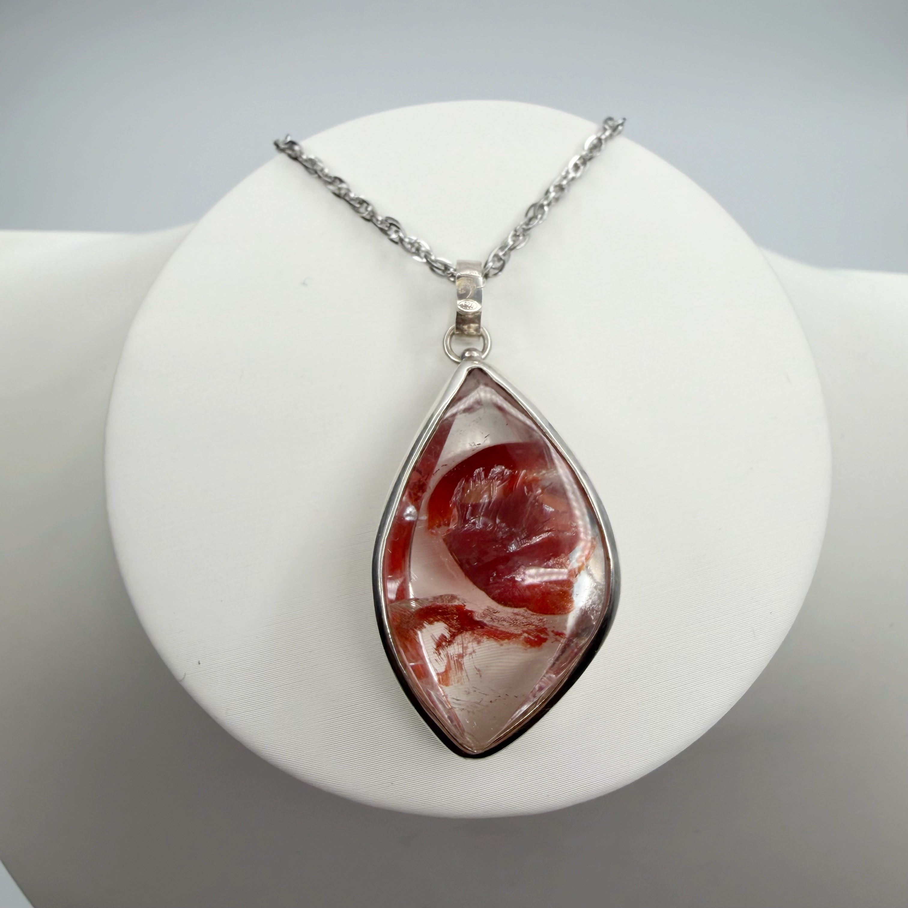 Ciondolo Quarzo Ematoide - Argento 925