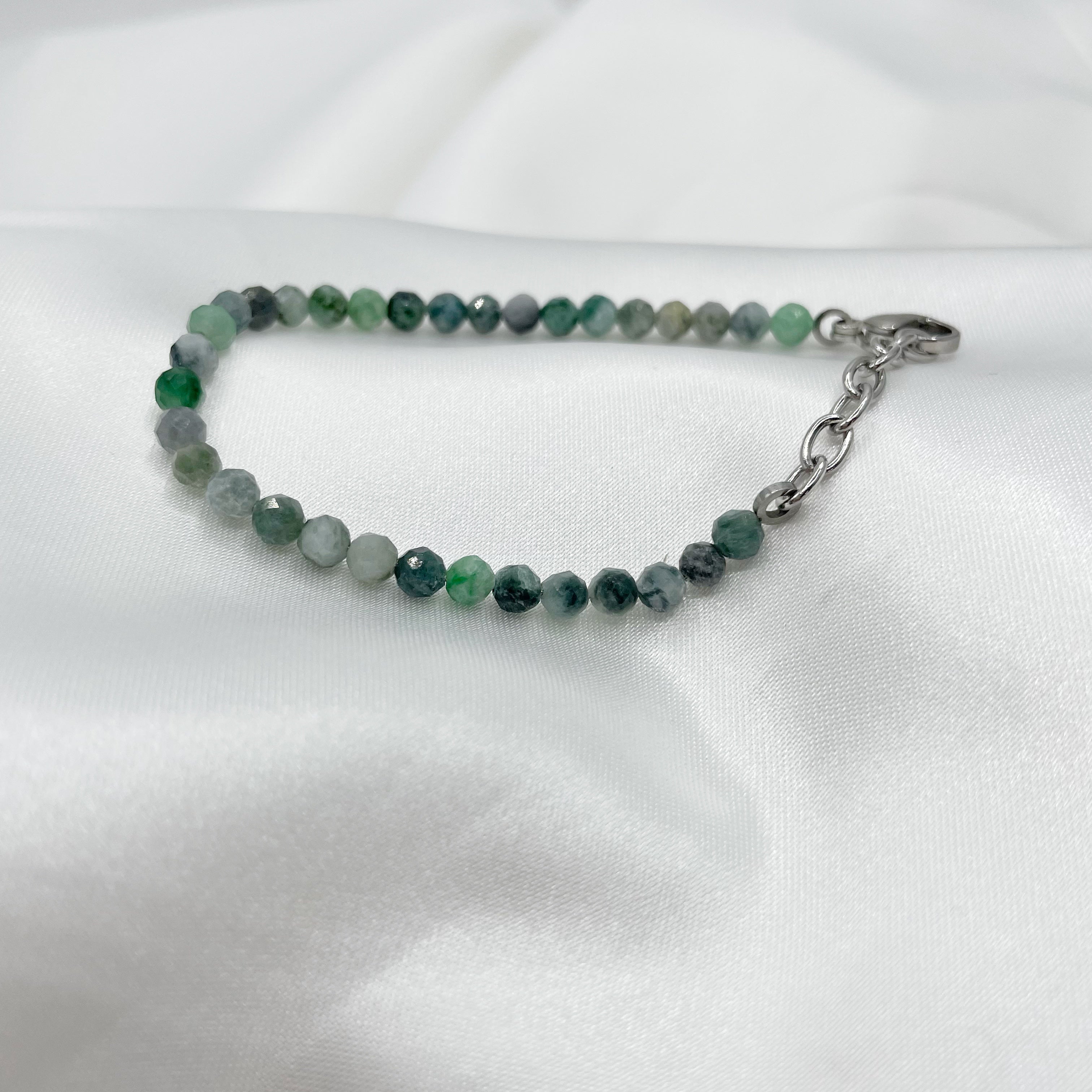 Braccialetto Smeraldo Sfaccettato