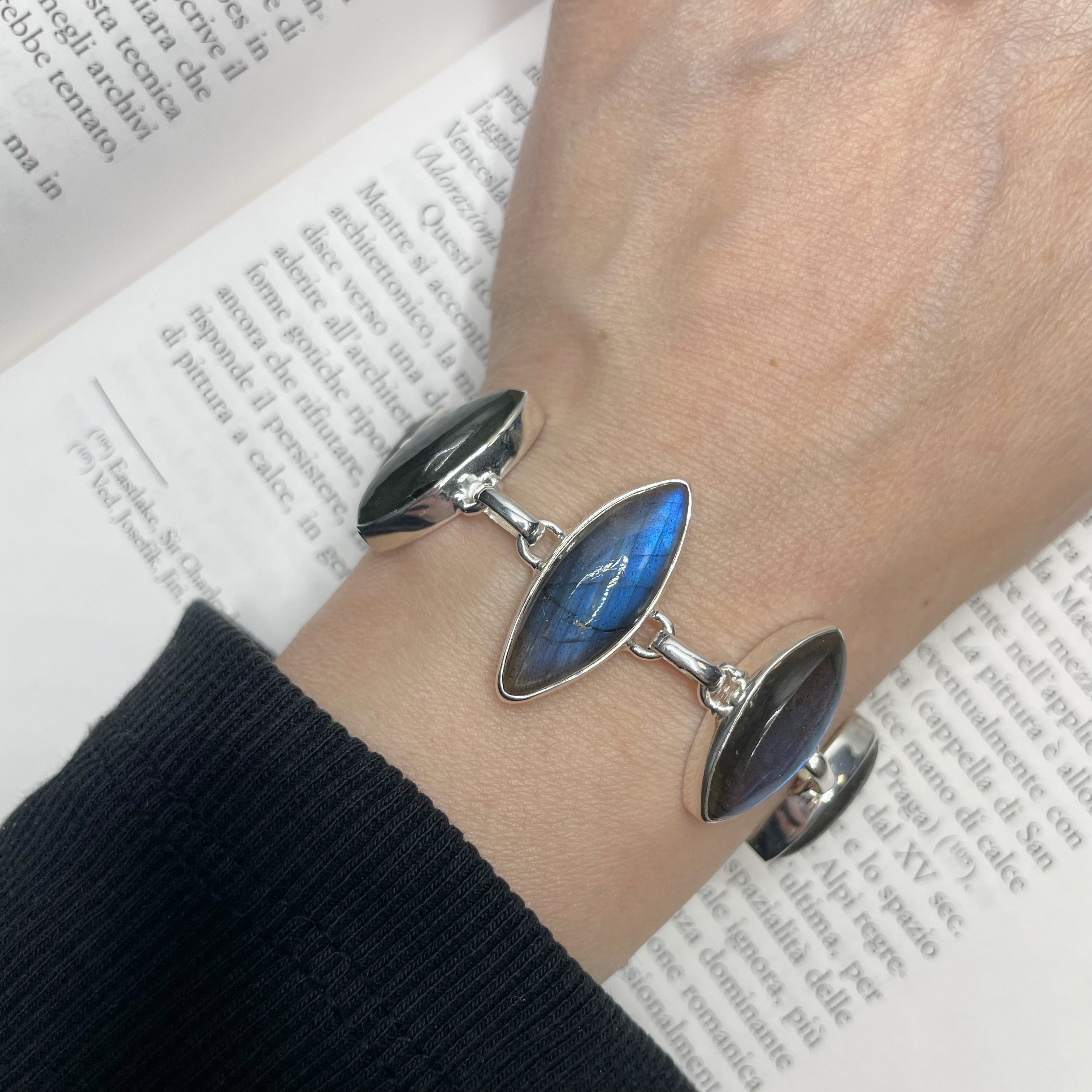 Bracciale Labradorite e Argento 925