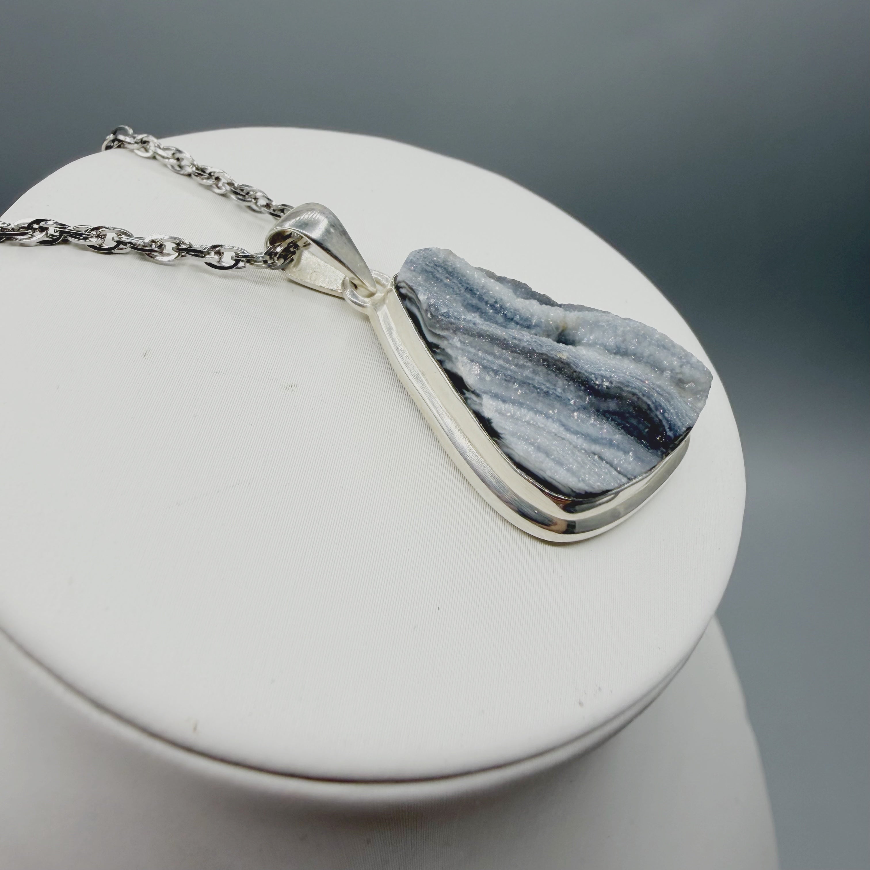 Ciondolo Desert Druzy Argento 925 - a Goccia