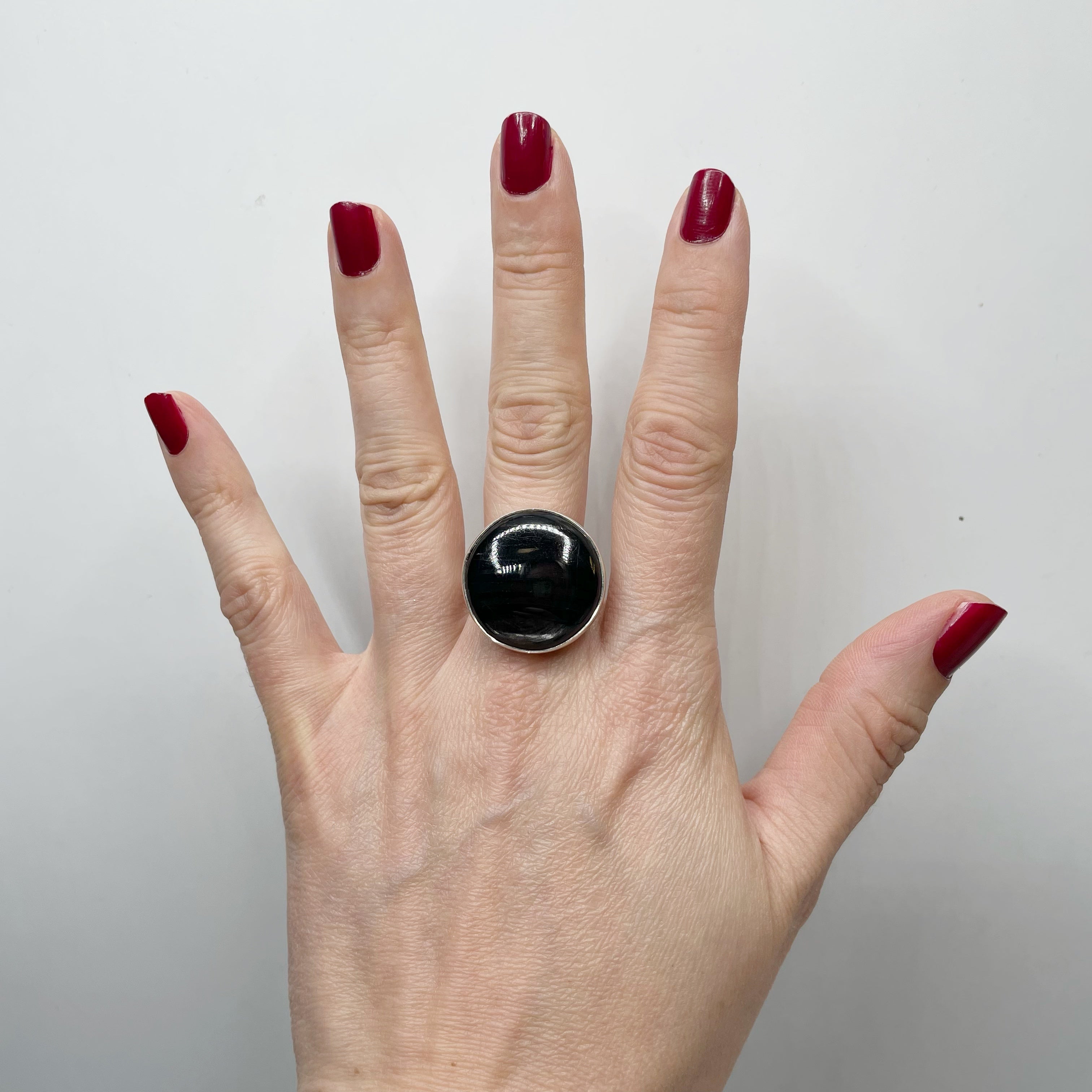 Anello Iperstene Tondo - Argento 925