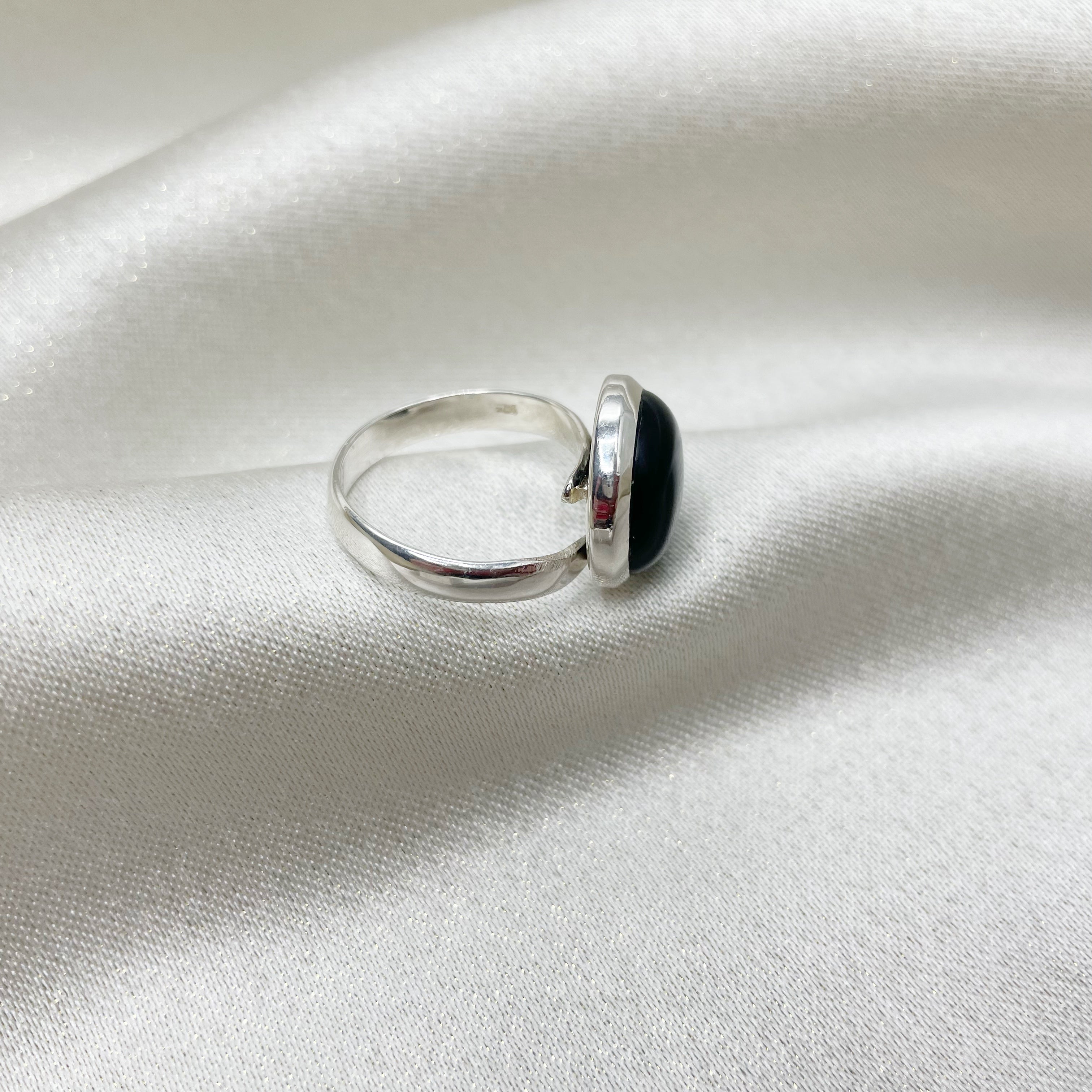 Anello Onice nero e Argento 925