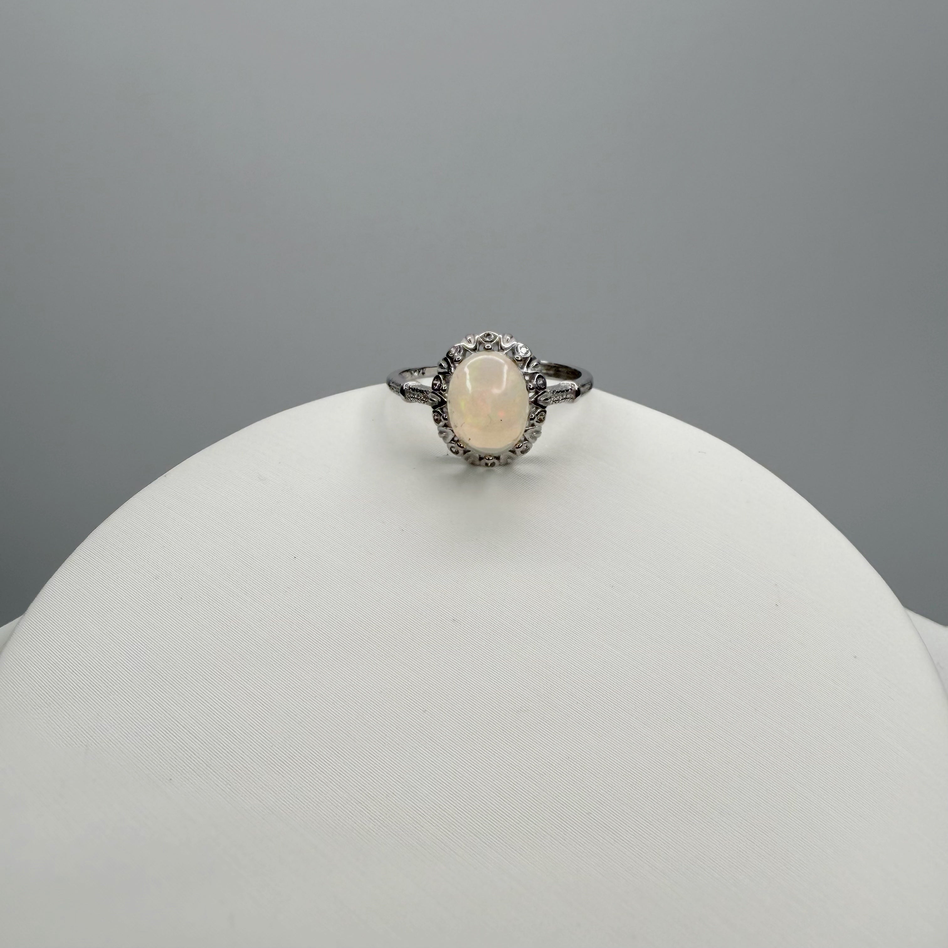 Anello Opale Etiope e Argento 925
