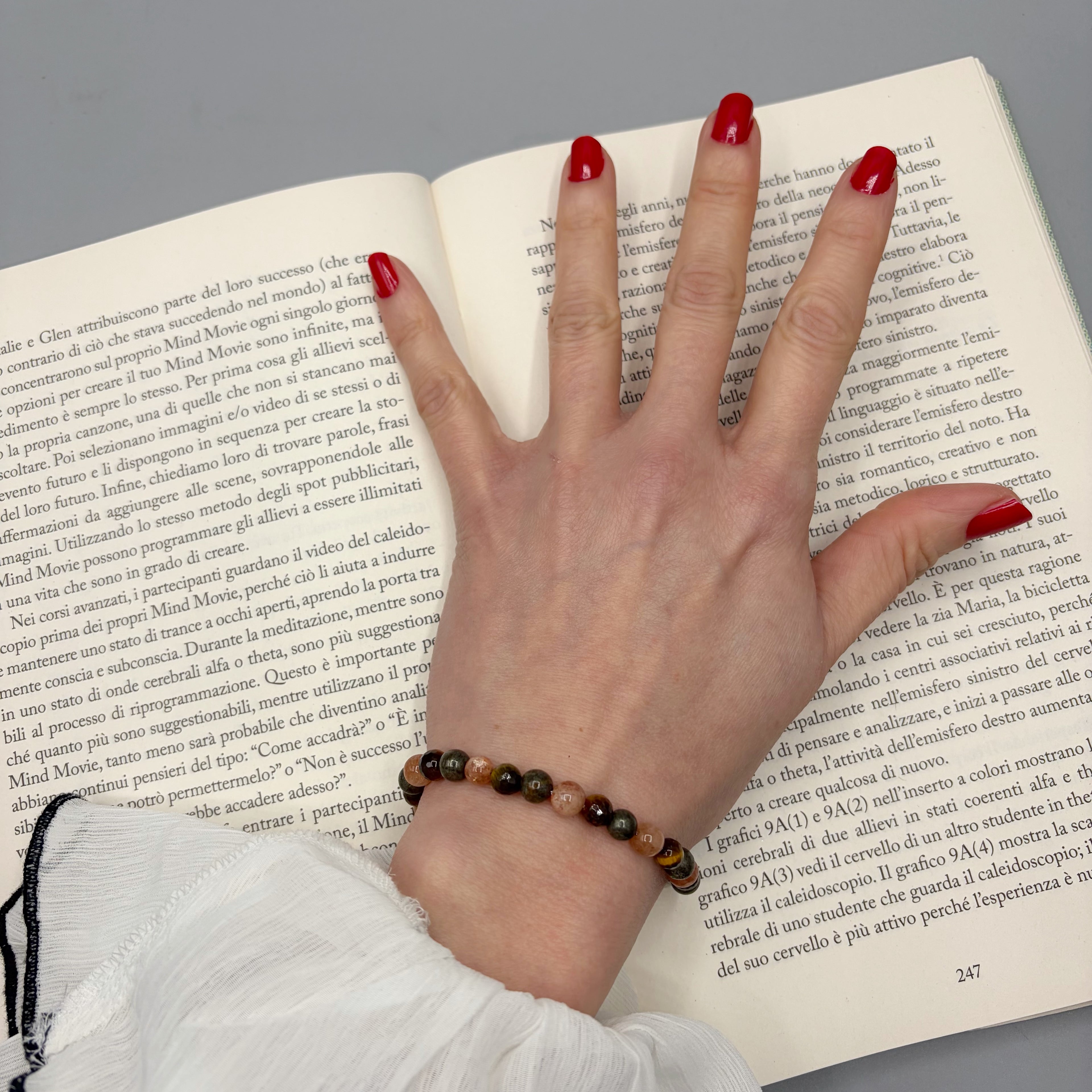 Bracciale Ricchezza - Pirite, Occhio di Tigre, Pietra del Sole - LIMITED EDITION