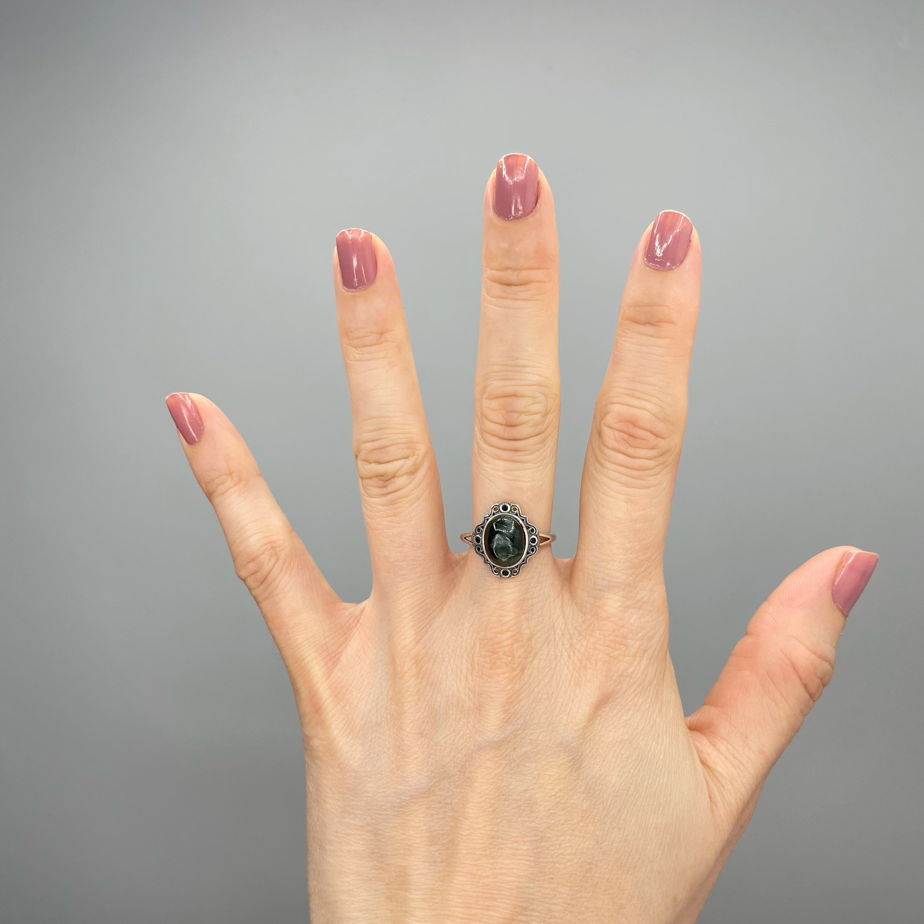 Anello Serafinite e Argento 925