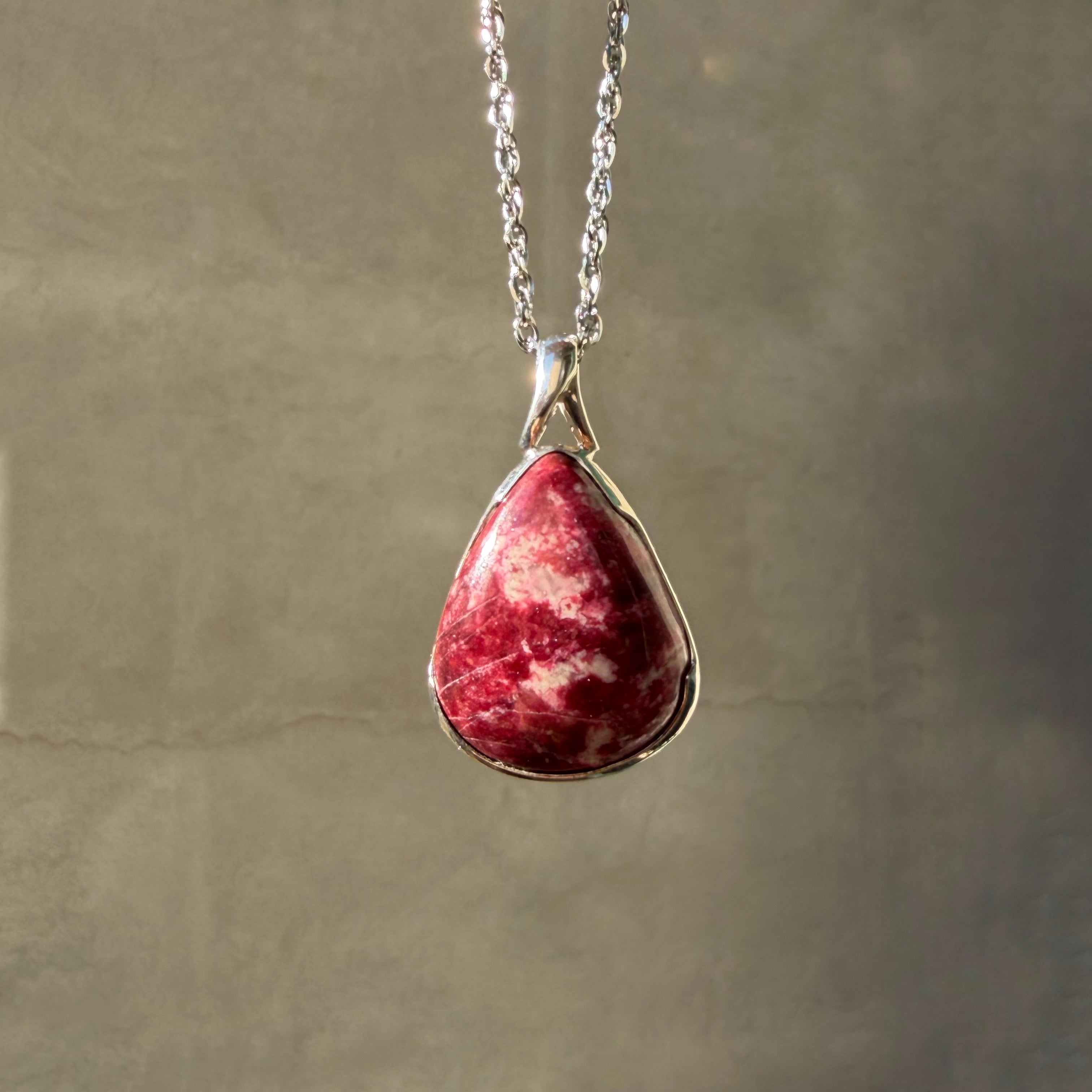Ciondolo Thulite - Argento 925