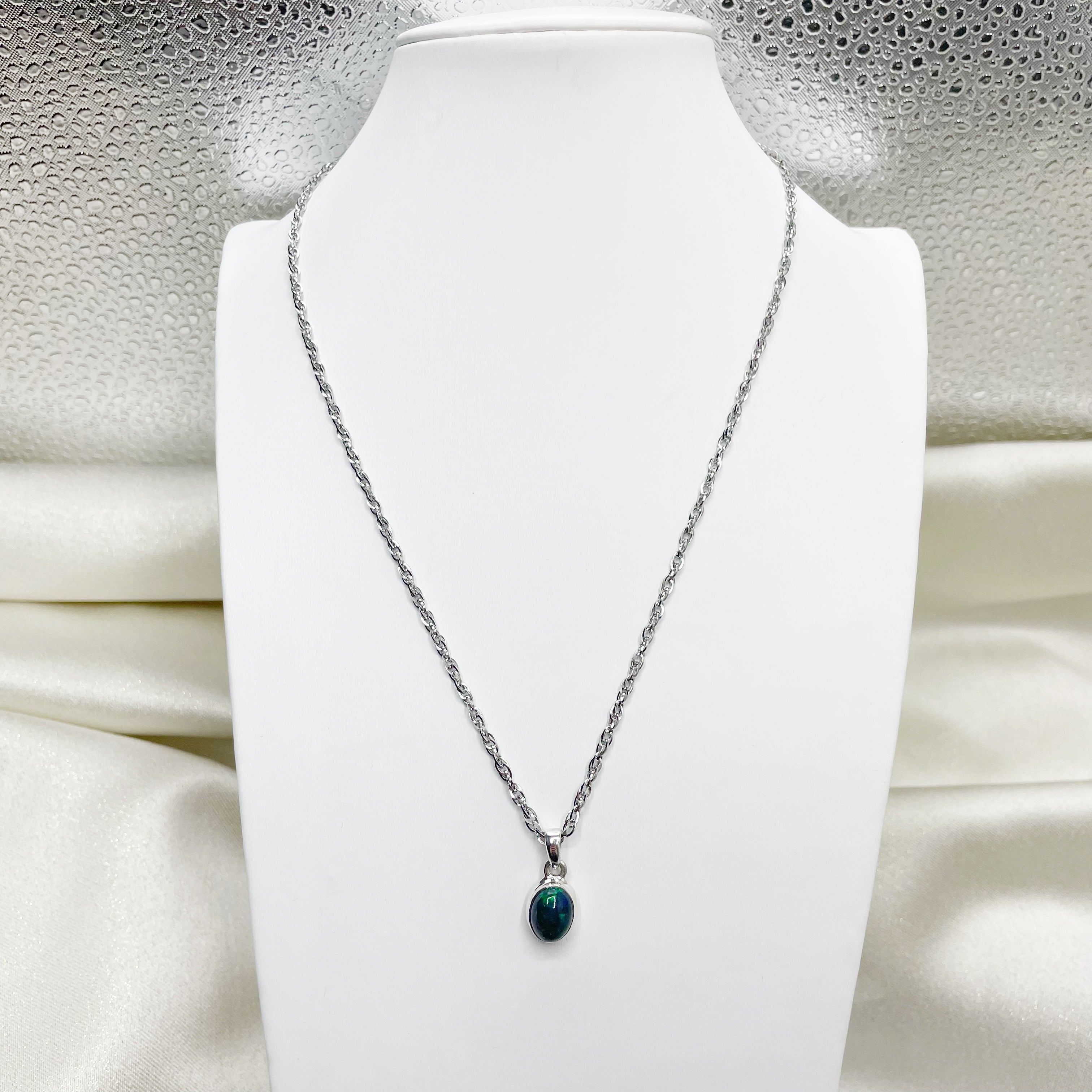 Ciondolo Opale Nero Chalama - Argento 925