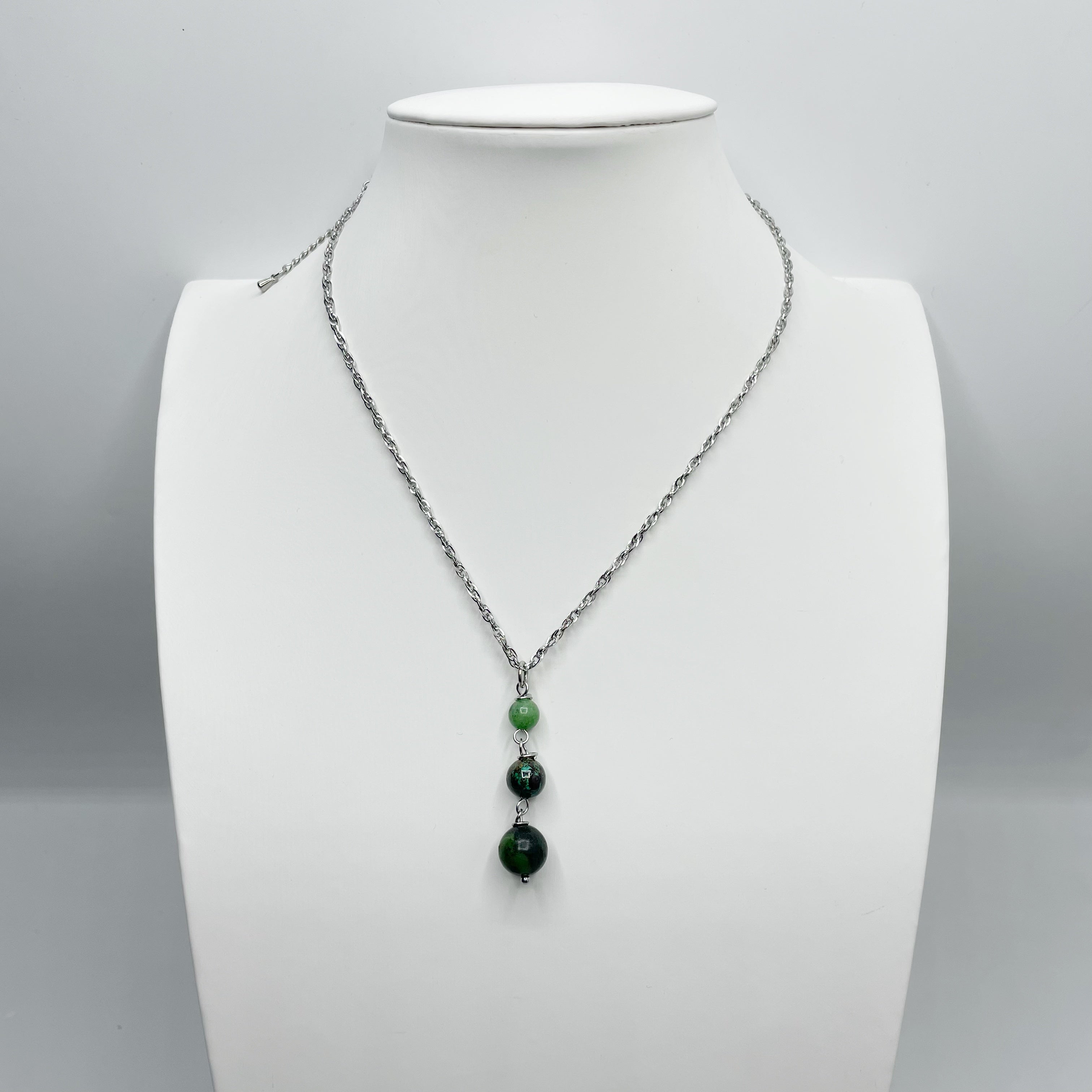 Ciondolo Salute e Benessere - Giada, Crisocolla, Rubyzoisite