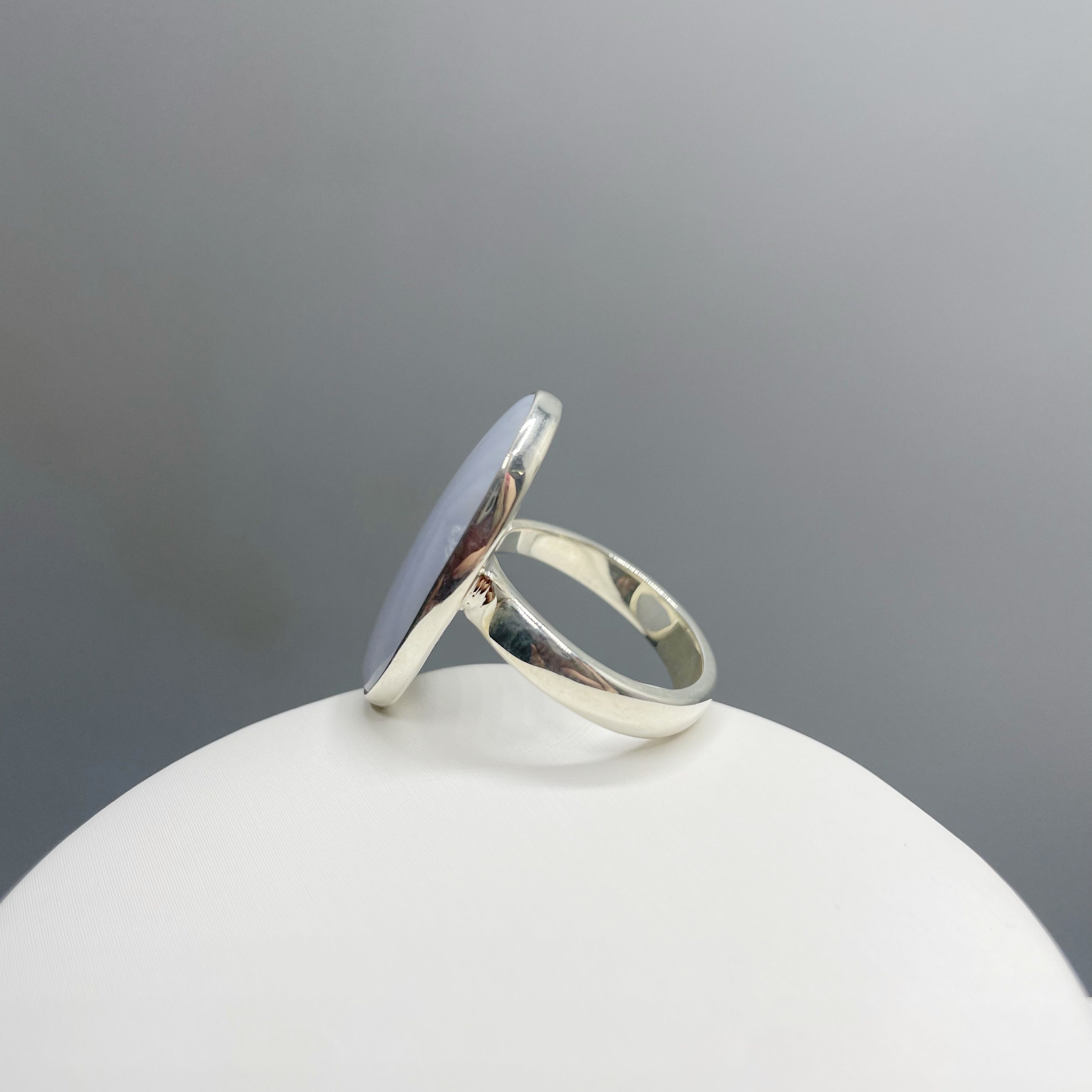 Anello Calcedonio e Argento 925