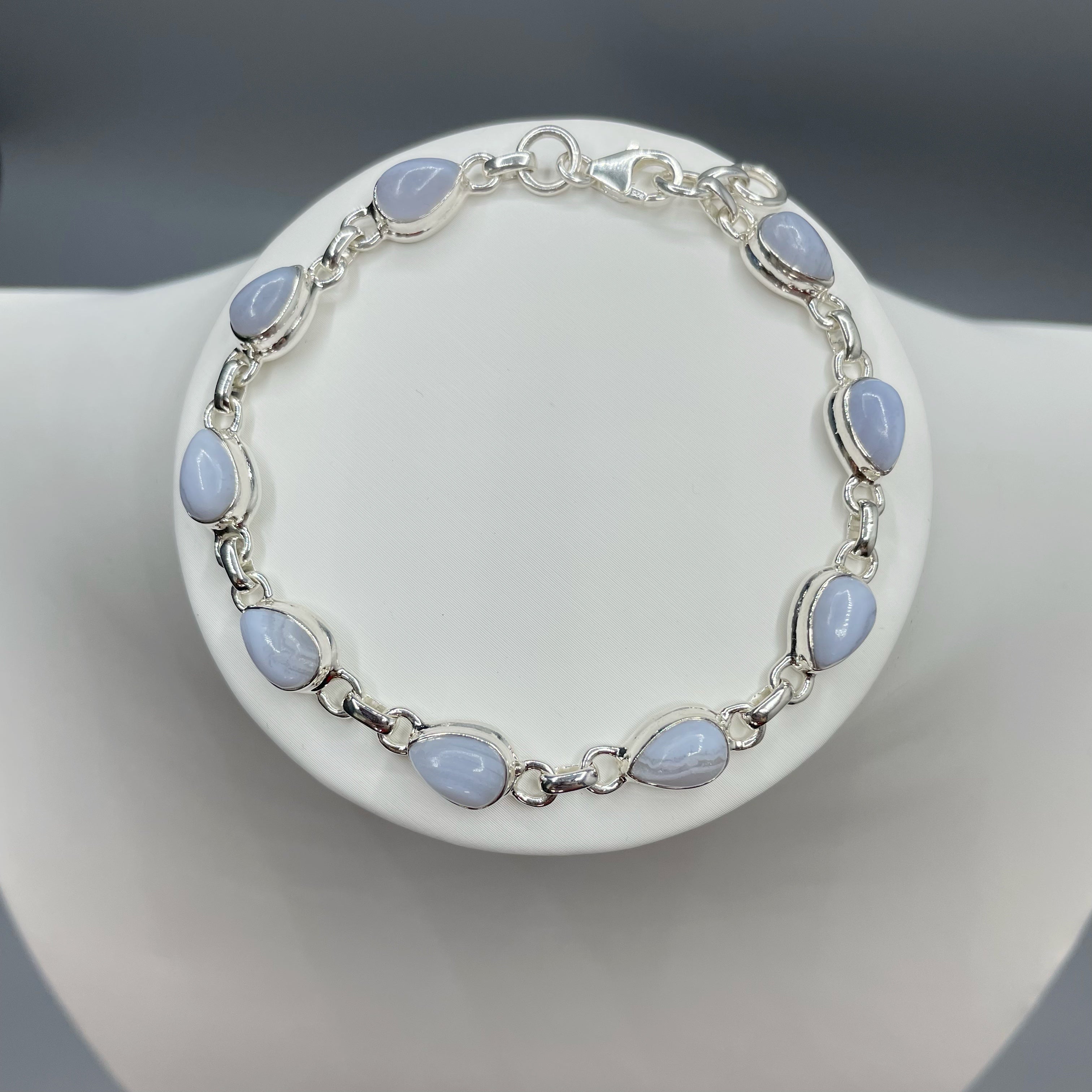 Bracciale Calcedonio e Argento 925