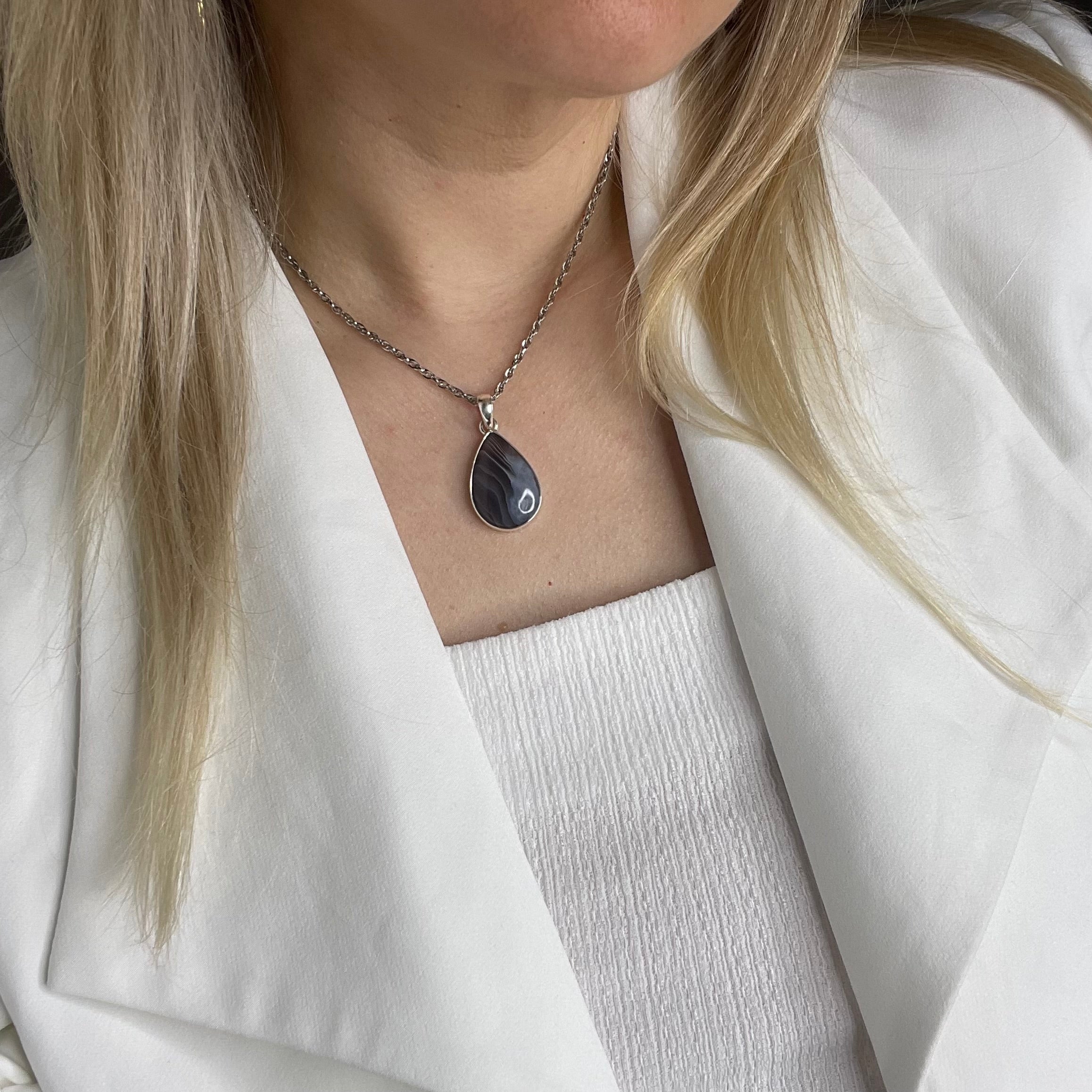 Ciondolo Occhio di Shiva Goccia - Argento 925