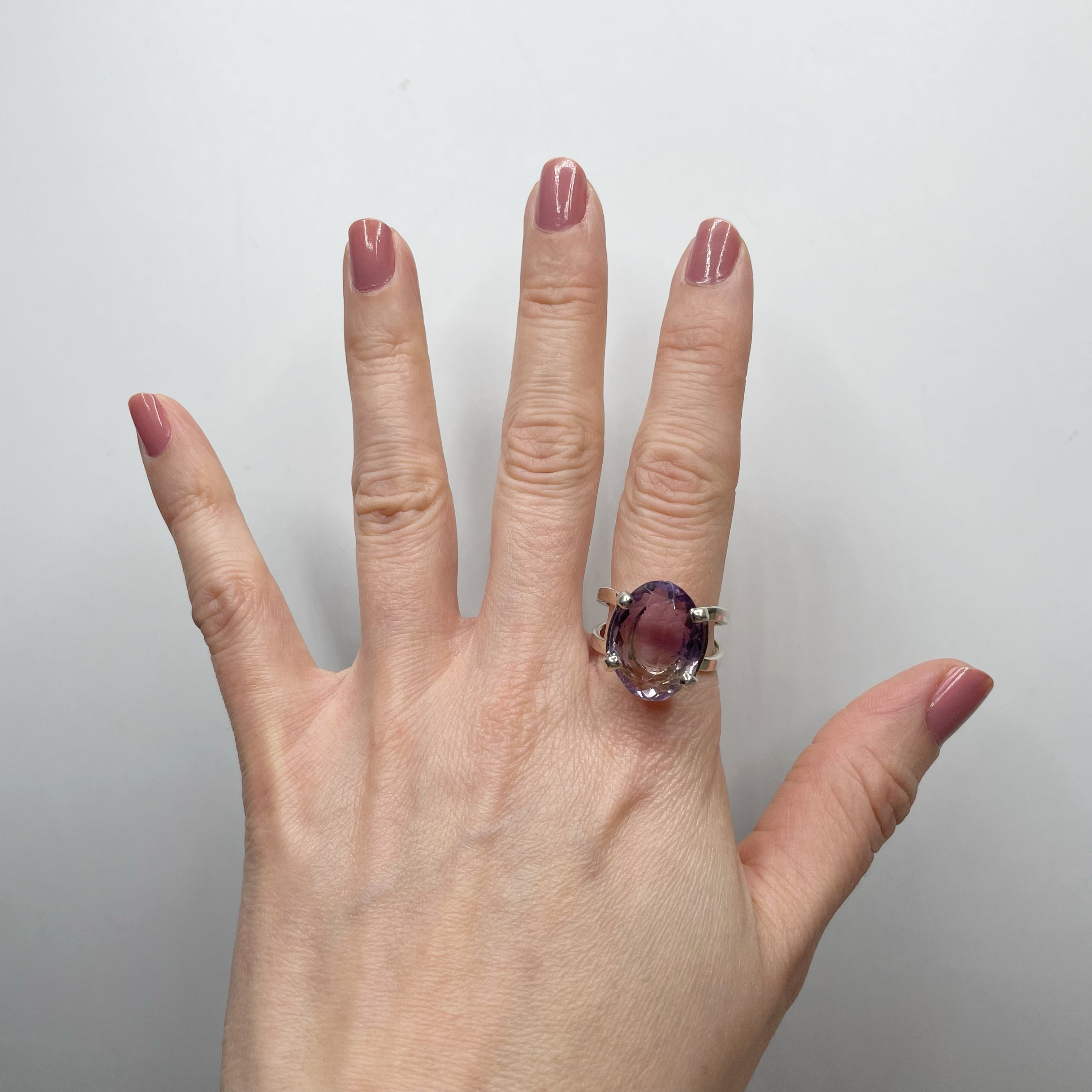 Anello Ametrino e Argento 925